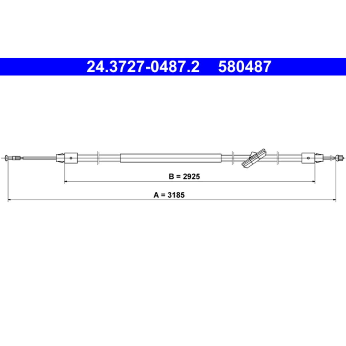 Image of Kabel, parkeerrem
