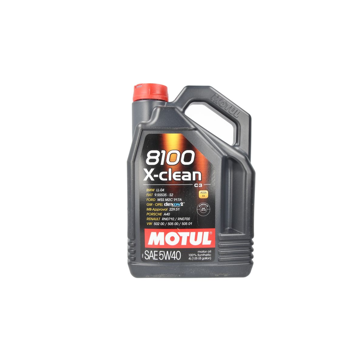 Huile moteur MOTUL 104720 8100 X-Clean 5W40 C3 4L