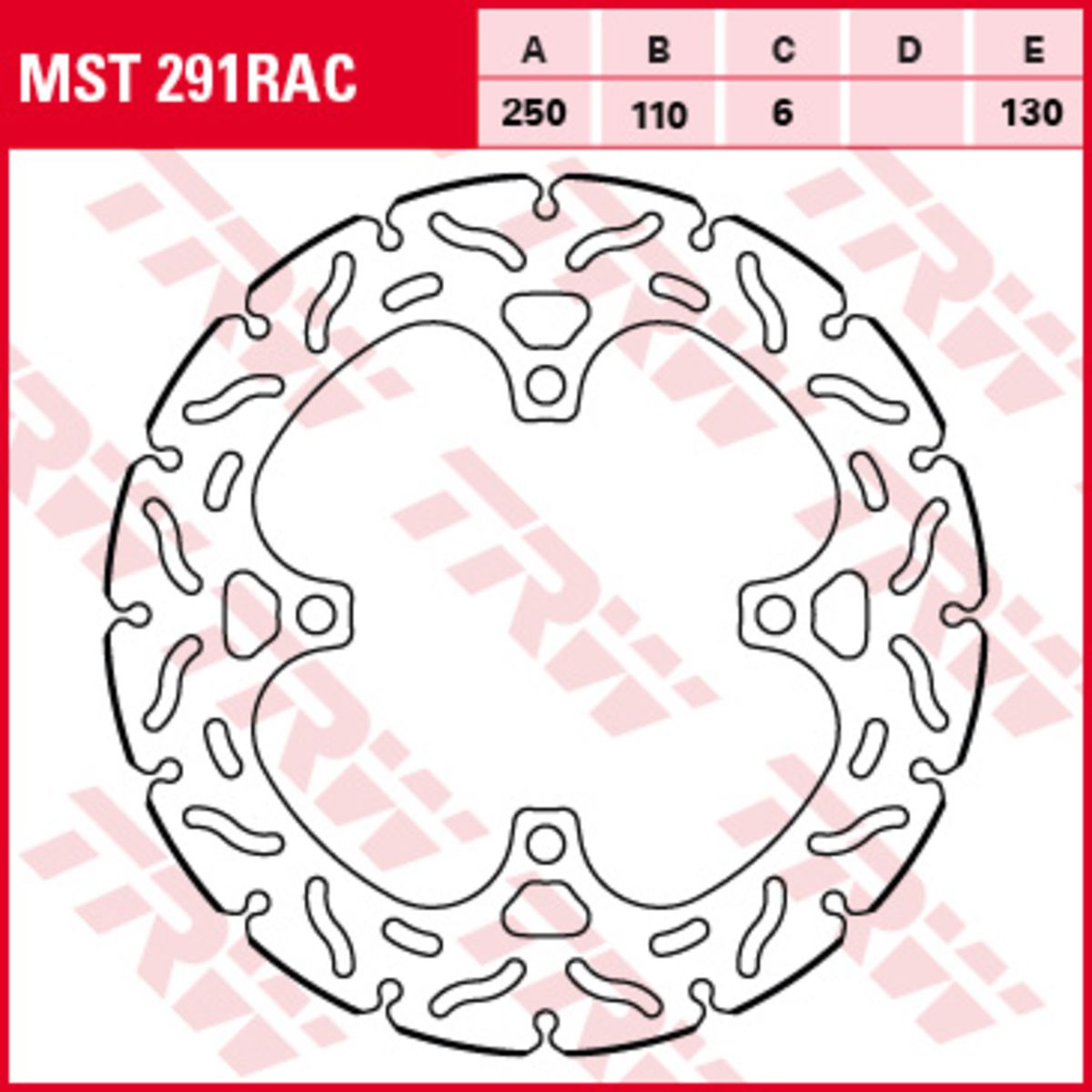 Disco freno TRW MST291RAC, 1 Pezzo