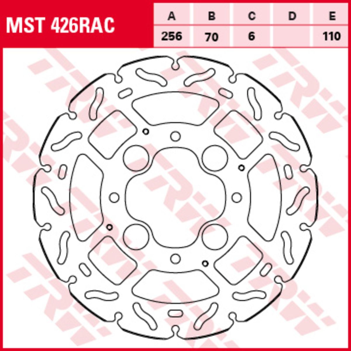 Bremsscheibe TRW MST426RAC, 1 Stück