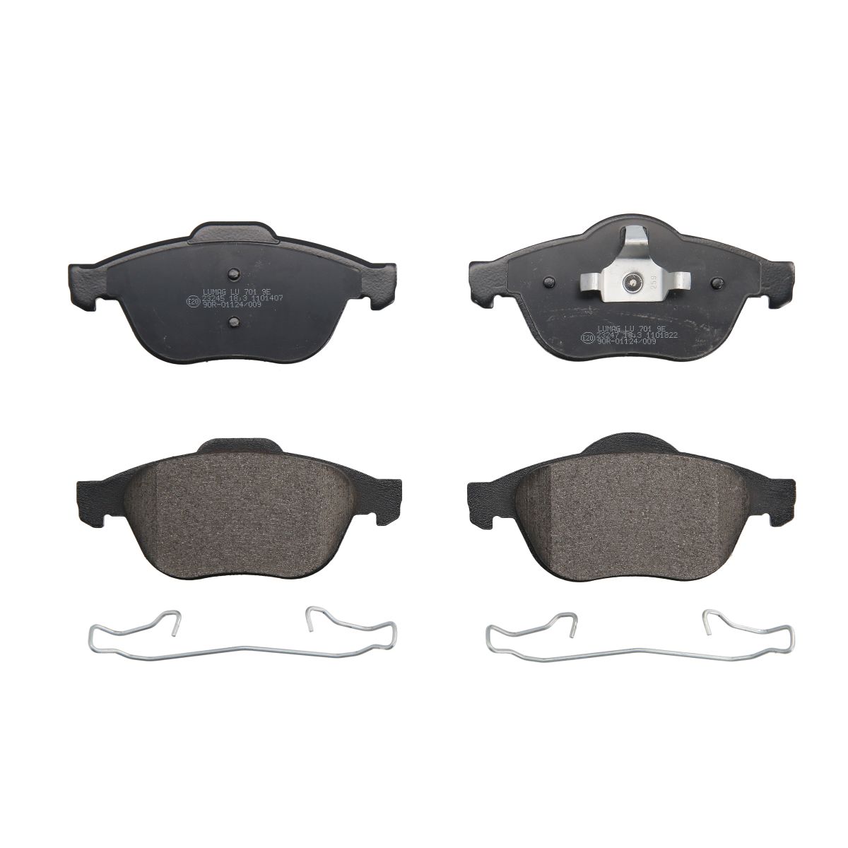 Bremsbelagsatz, Scheibenbremse BRECK 23245 00 701 00