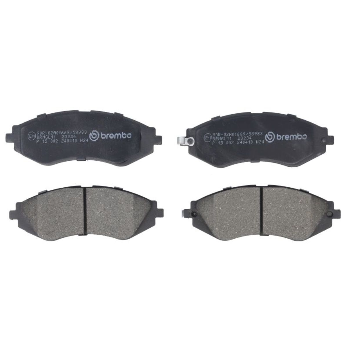 Brembo Bremsbelagsatz P 002 Größe 15 P 15 002