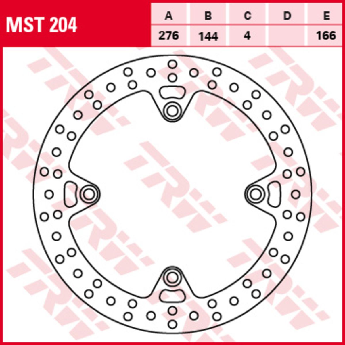 Disco freno TRW MOTO MST204