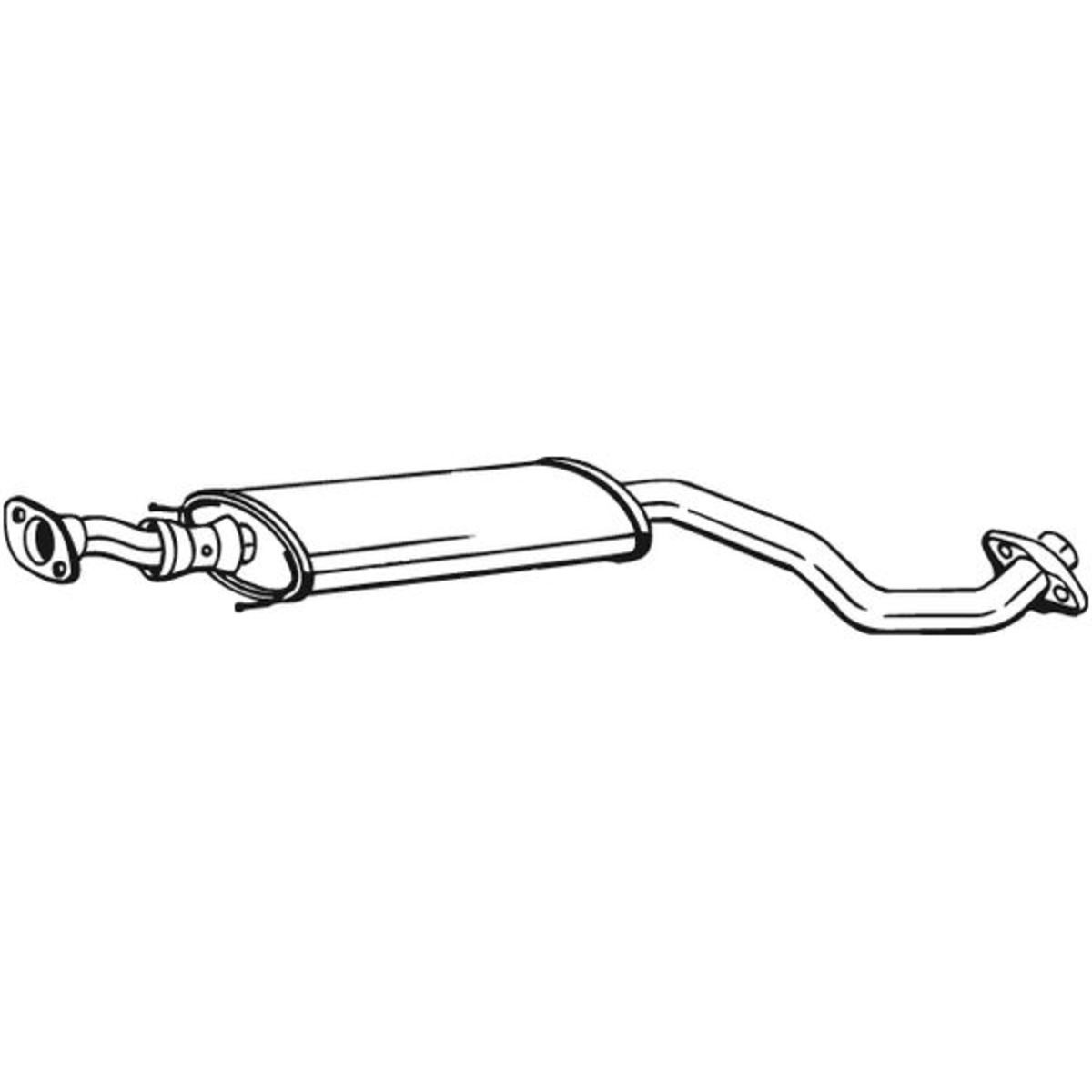 Mittelschalldämpfer BOSAL 284-625 für Nissan