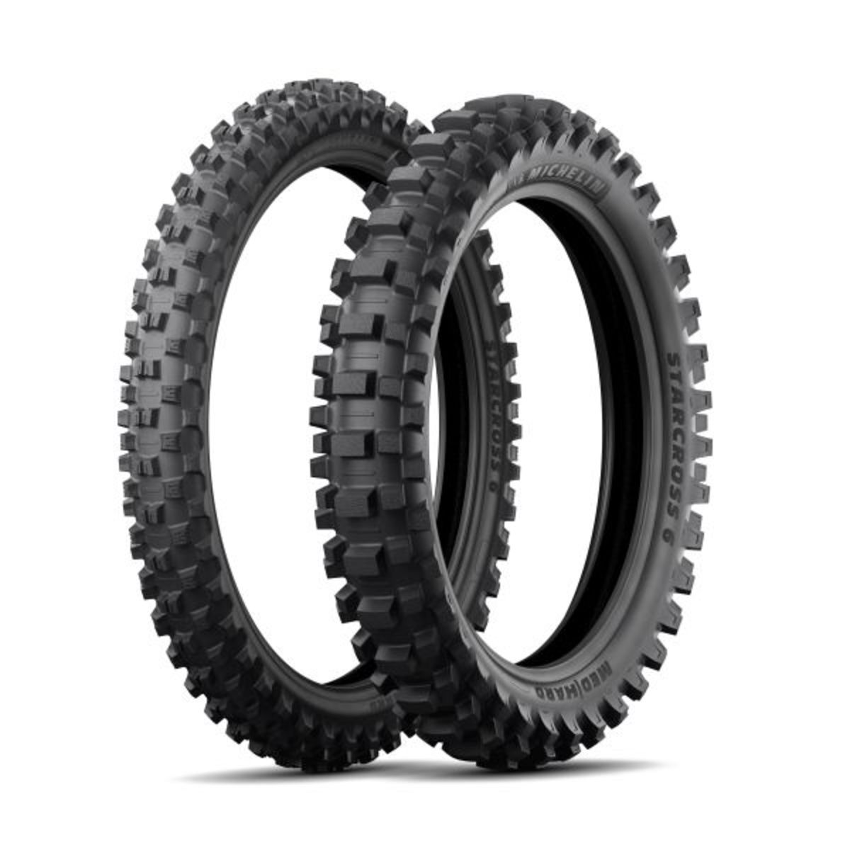 MICHELIN STARCROSS 6 MEDIUM HARD 100/90-19 M57 TT, Pneu moto Arrière