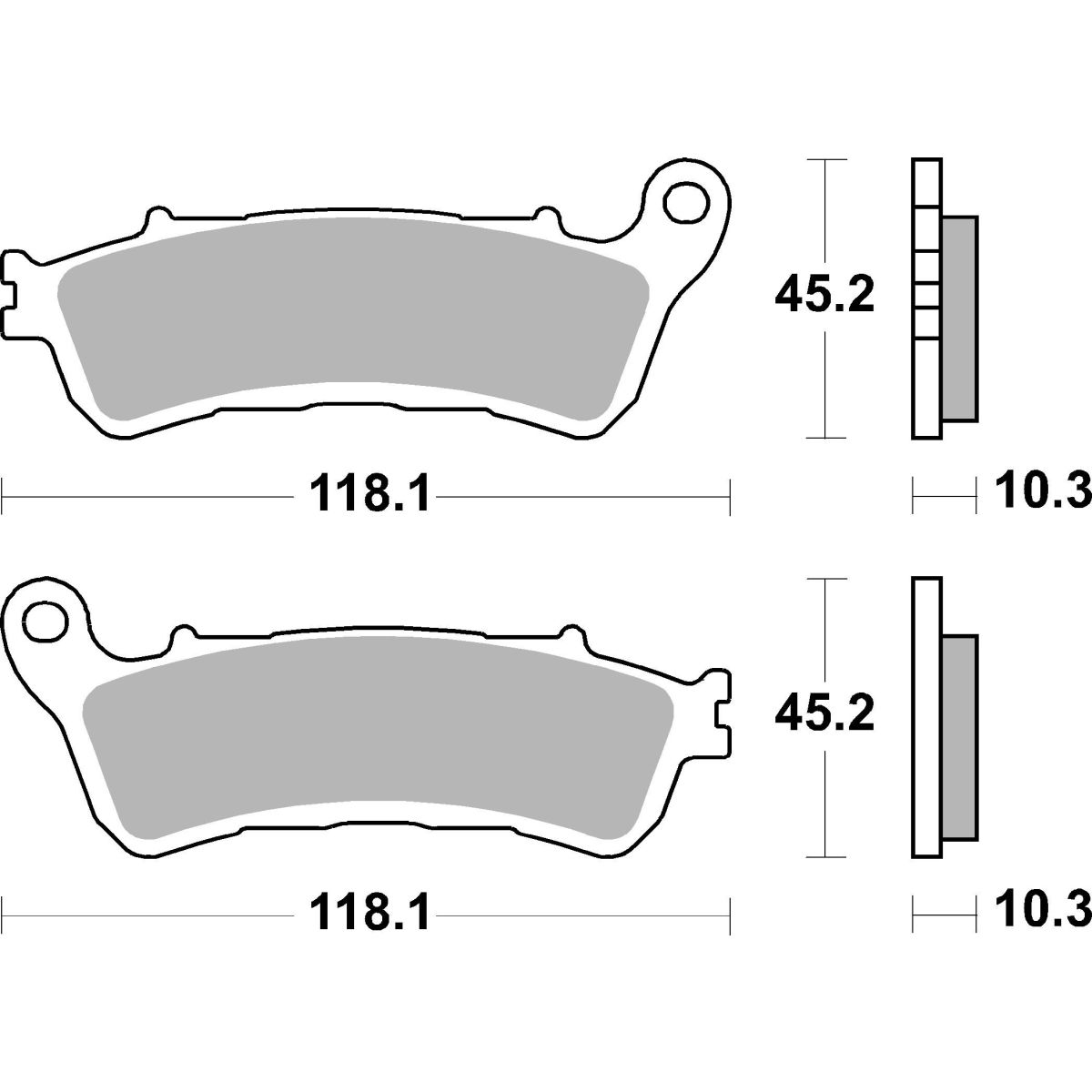 Bremsbelagsatz BREMBO 07HO66SP