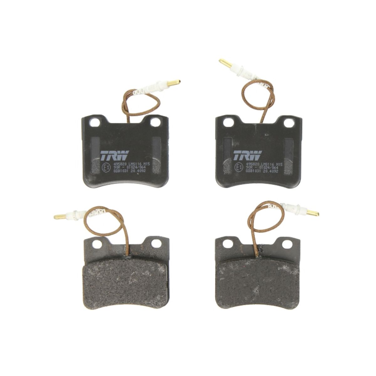 Set di pastiglie freno TRW GDB1031, anteriore