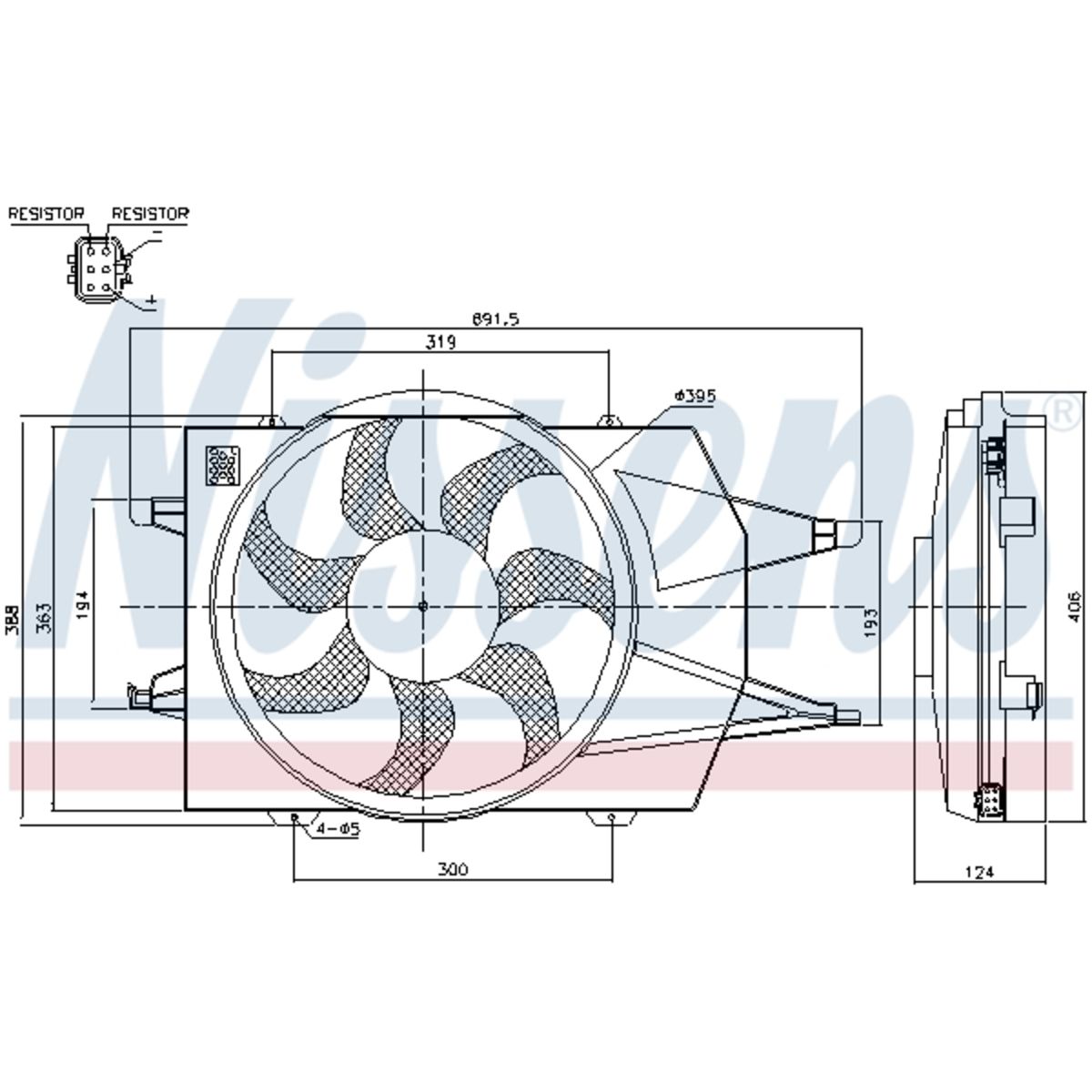 Nissens Ventola, Raffreddamento Motore 85342
