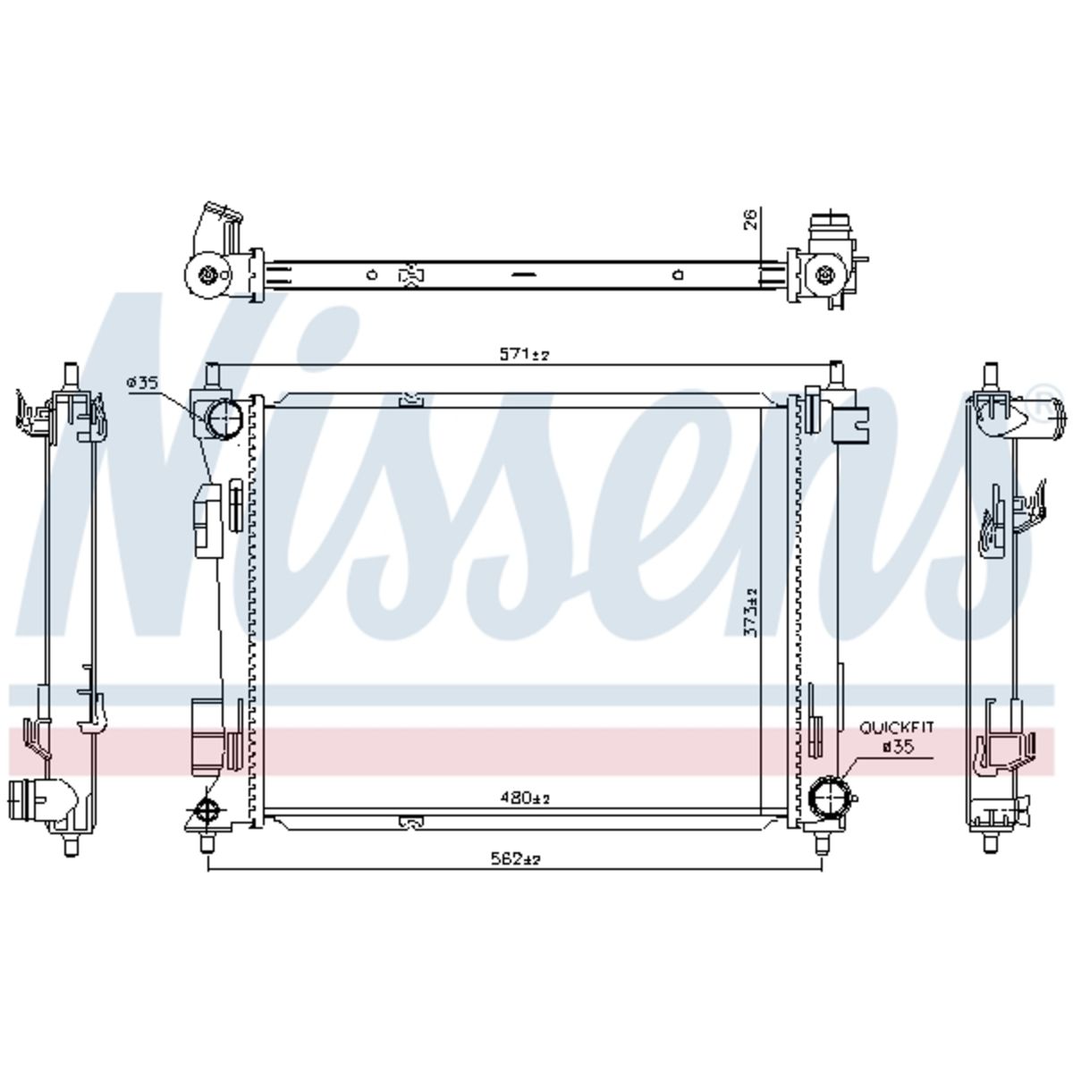 Image of Radiator, motorkoeling