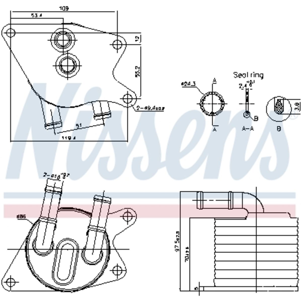 Image of Olie radiator, automatische versnellingsbak