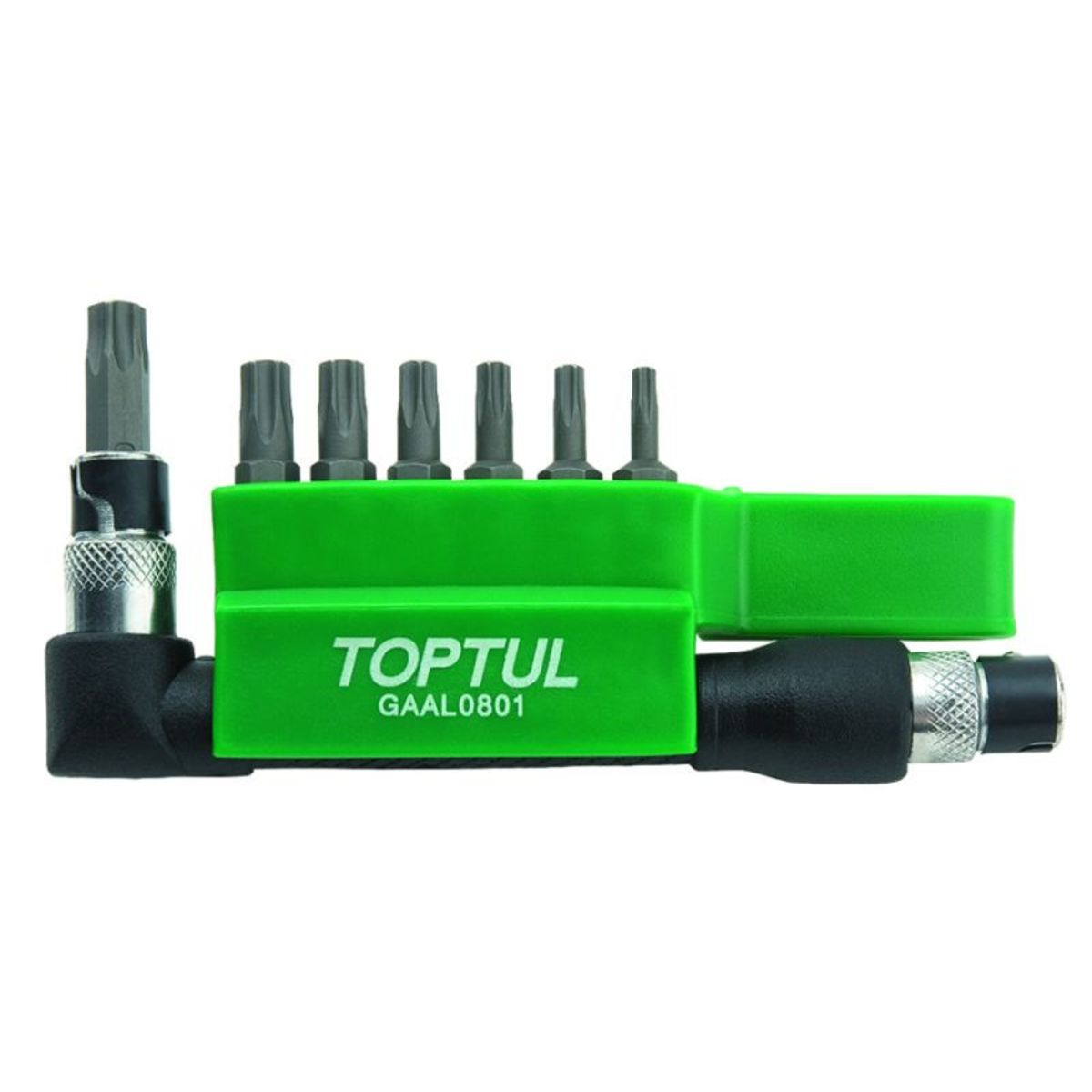 Insert de tournevis hexagonal TORX TAMPER TOPTUL 1/4 pouces 7 pièce T20 T25 T27 T30 T40