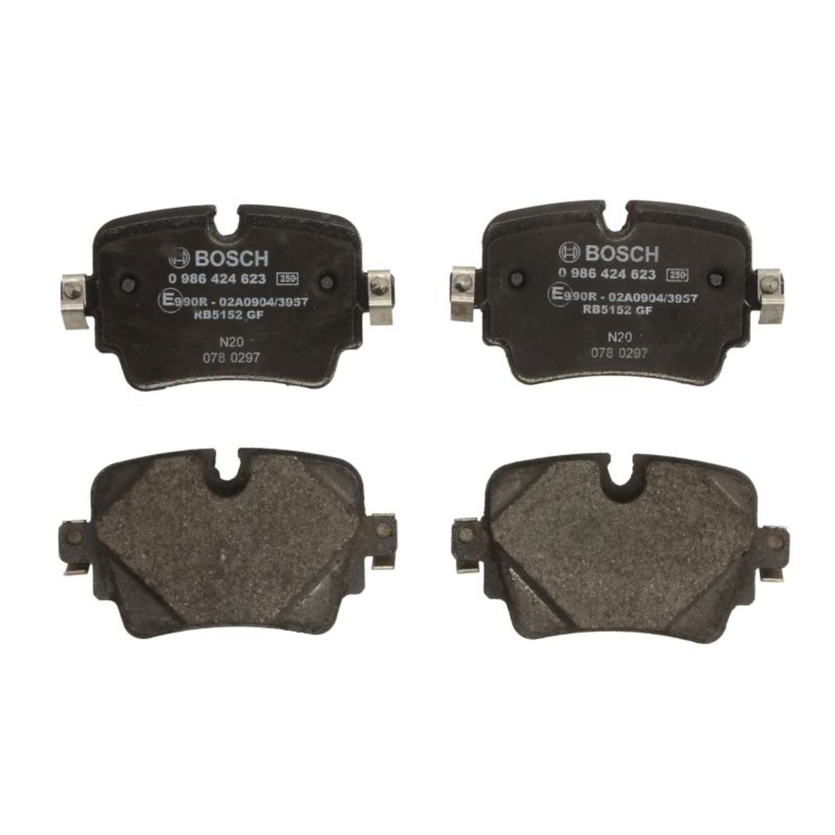 Bremsbelagsatz BOSCH 0 986 424 623, Hinten