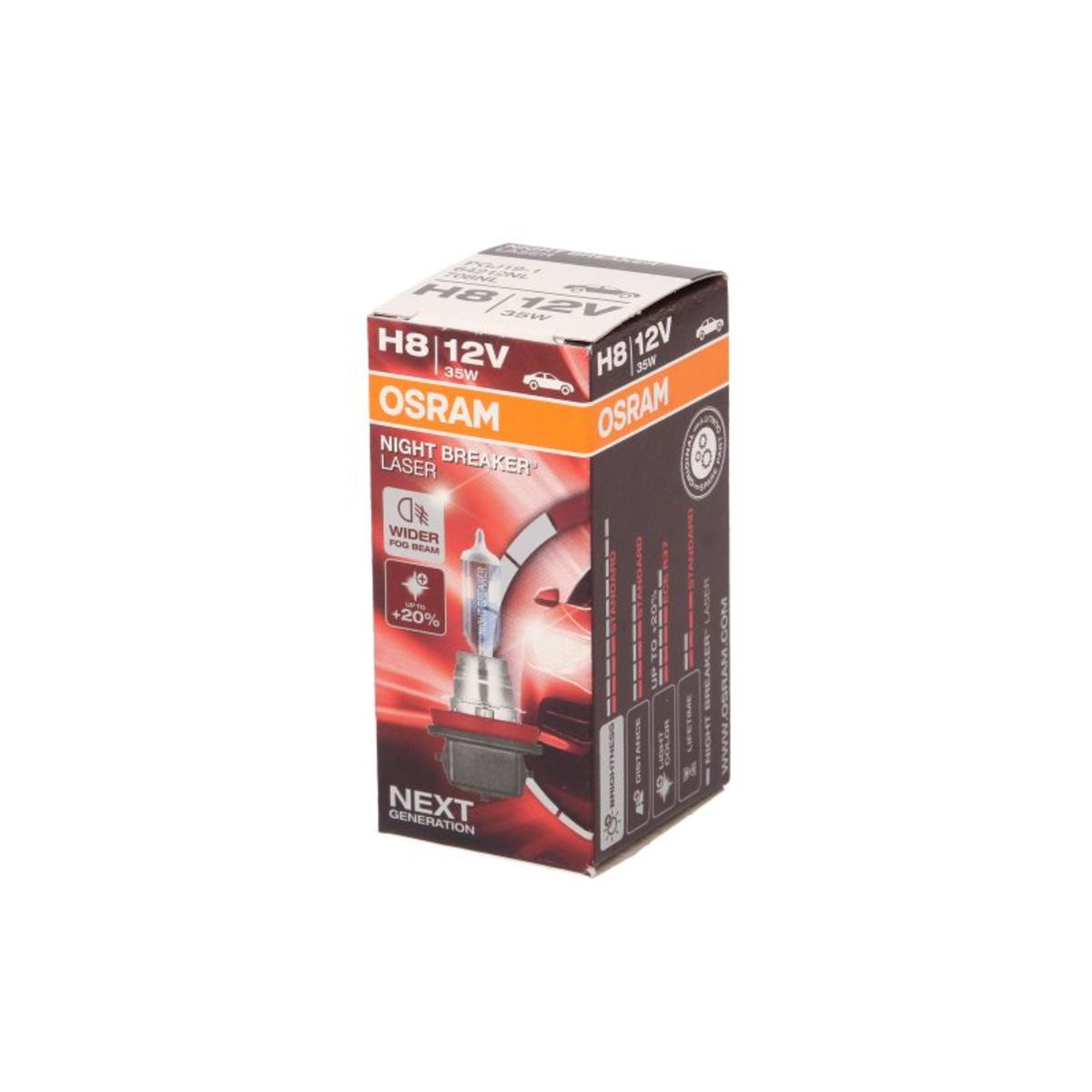 Osram Bianco Illuminazione Auto, Interruttore Notturno (H8) - Immagine 11