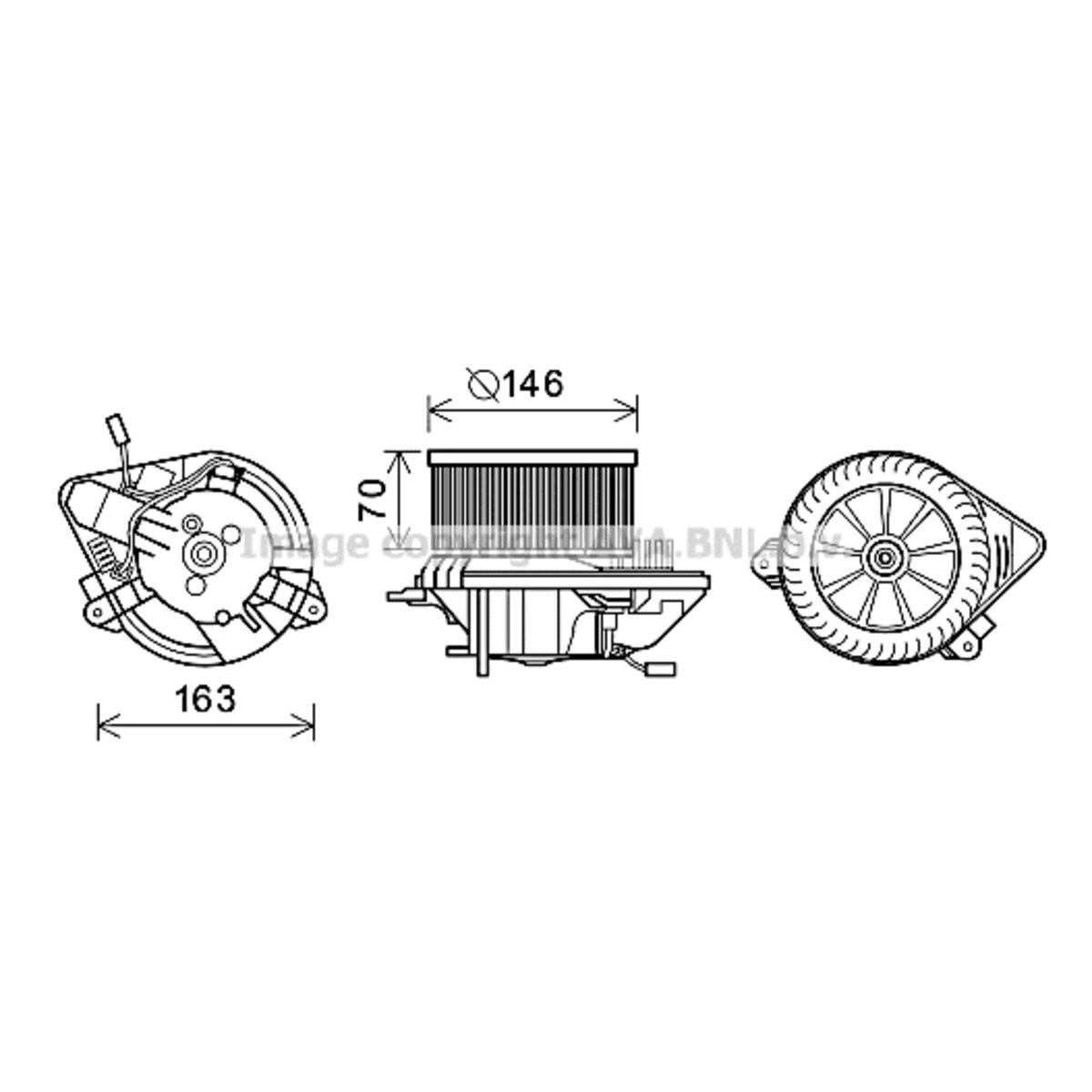 Image of Elektromotor, interieurventilator