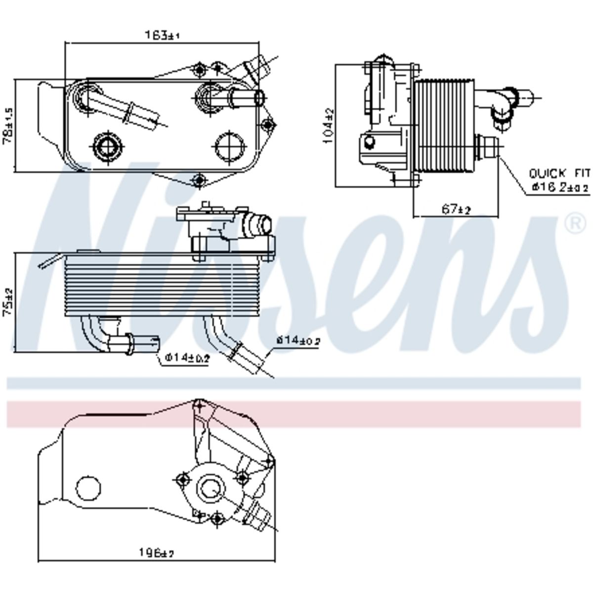 Image of Olie radiator, automatische versnellingsbak