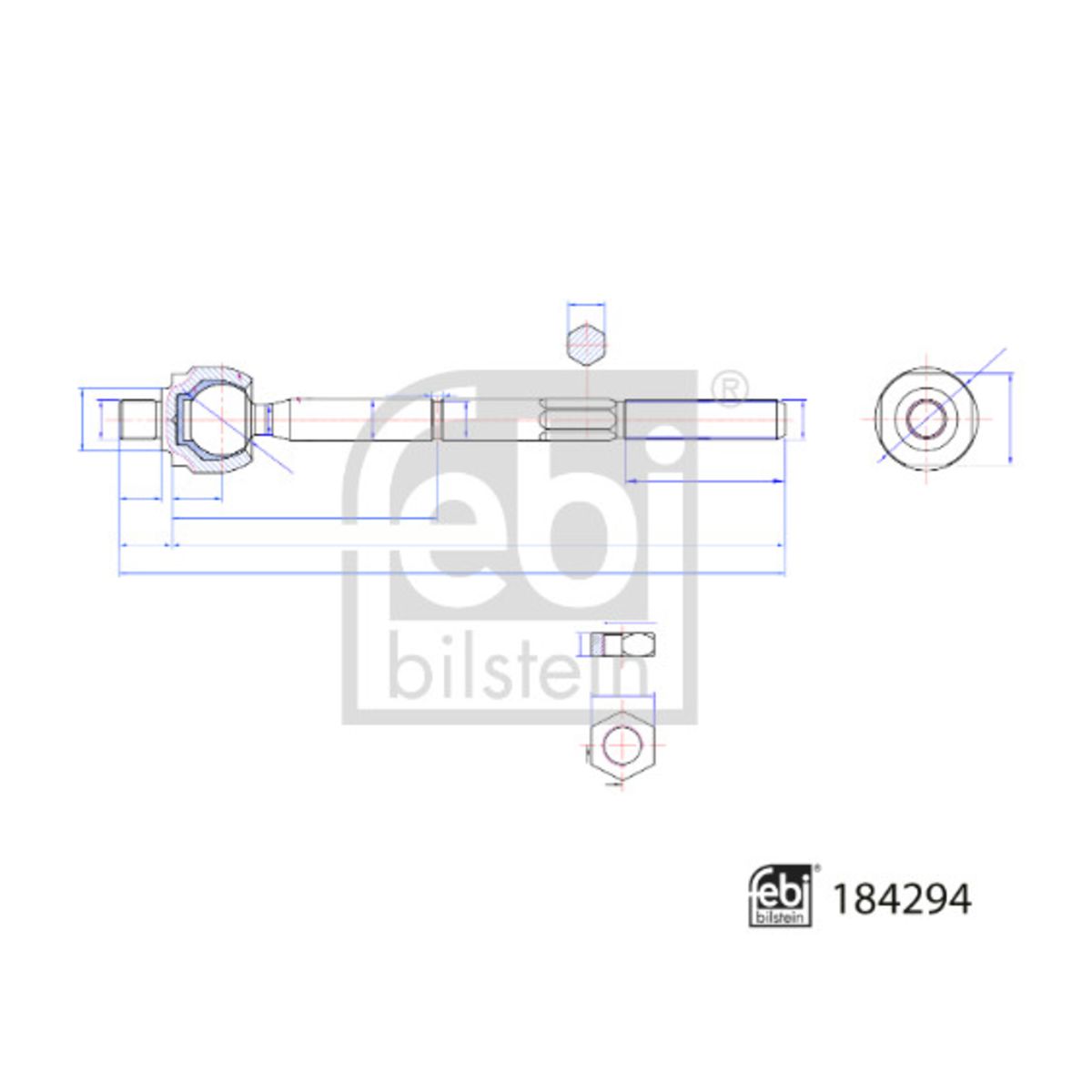 Axiaalgewricht, spoorstang  BILSTEIN