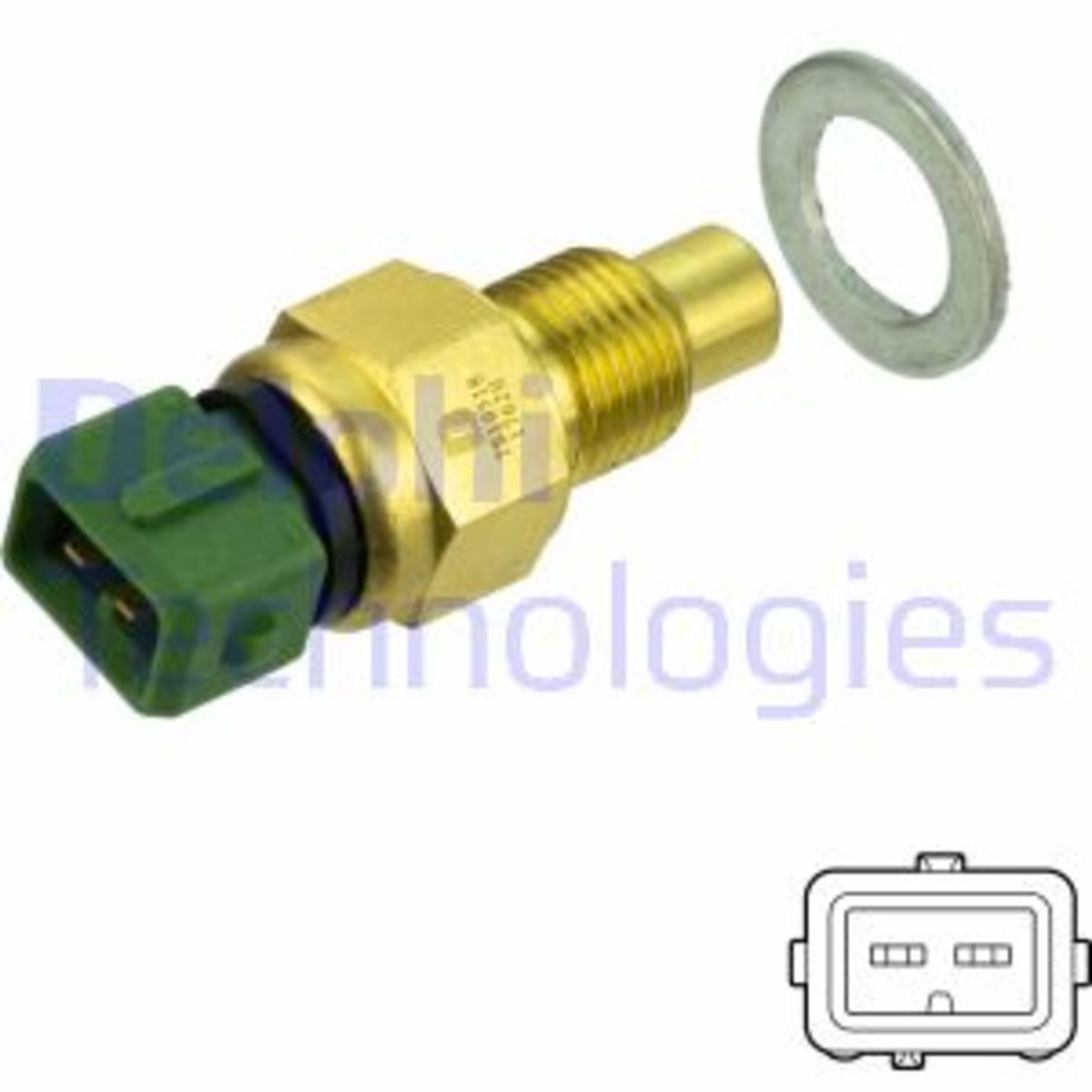 Sensore, temperatura del liquido di raffreddamento DELPHI TS10518