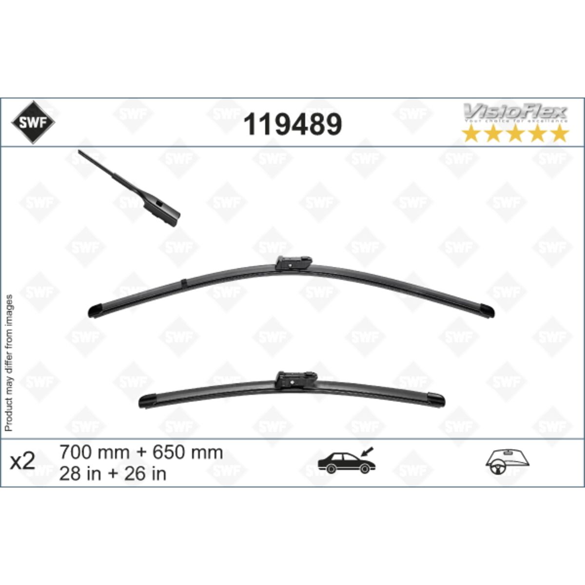 SPAZZOLE TERGICRISTALLI UNIVERSALE AUTO AERO FLAT 9 ATTACCHI 18 450MM SPAZZOLA