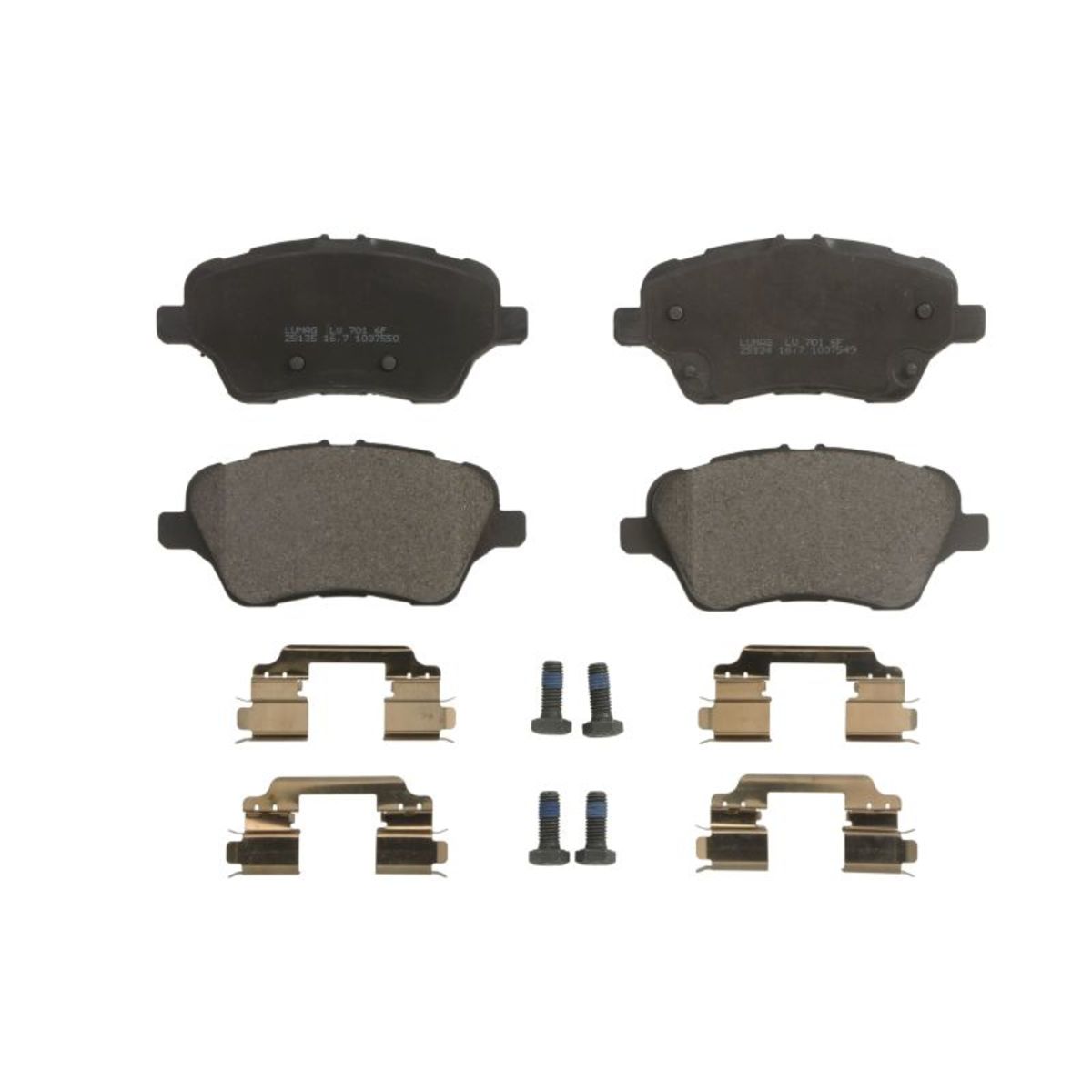 Set di pastiglie freno BRECK 25134 00 701 00, anteriore