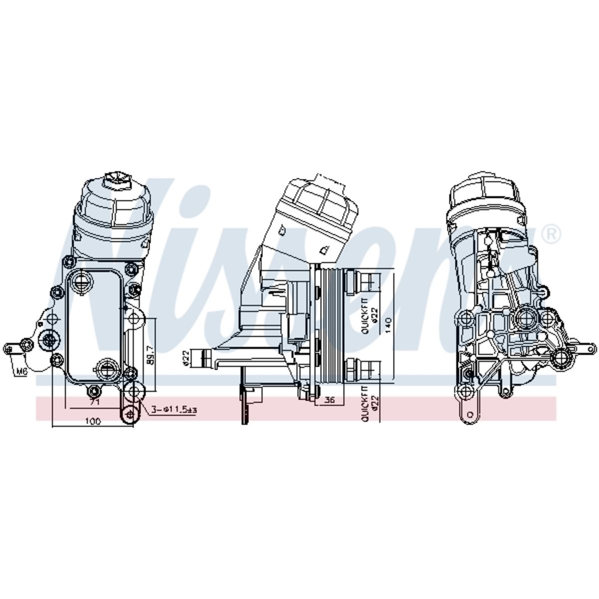 Olie radiator, motorolie