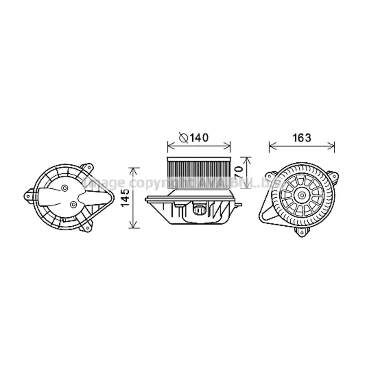 Image of Elektromotor, interieurventilator
