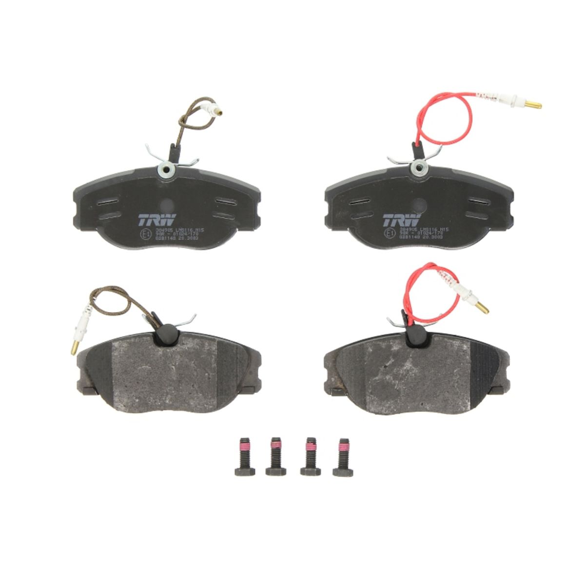 Bremsbelagsatz TRW GDB1148, Vorne