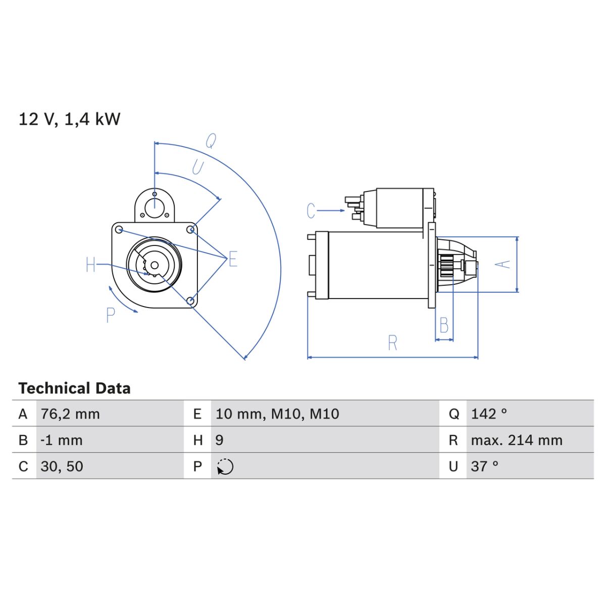 Bosch Démarreur 0 986 020 860