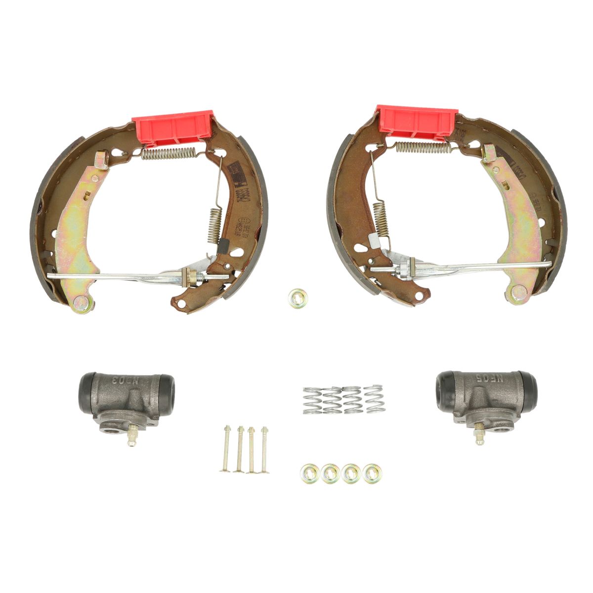 Image of Trommel set (schoenen, cilinders, veren)