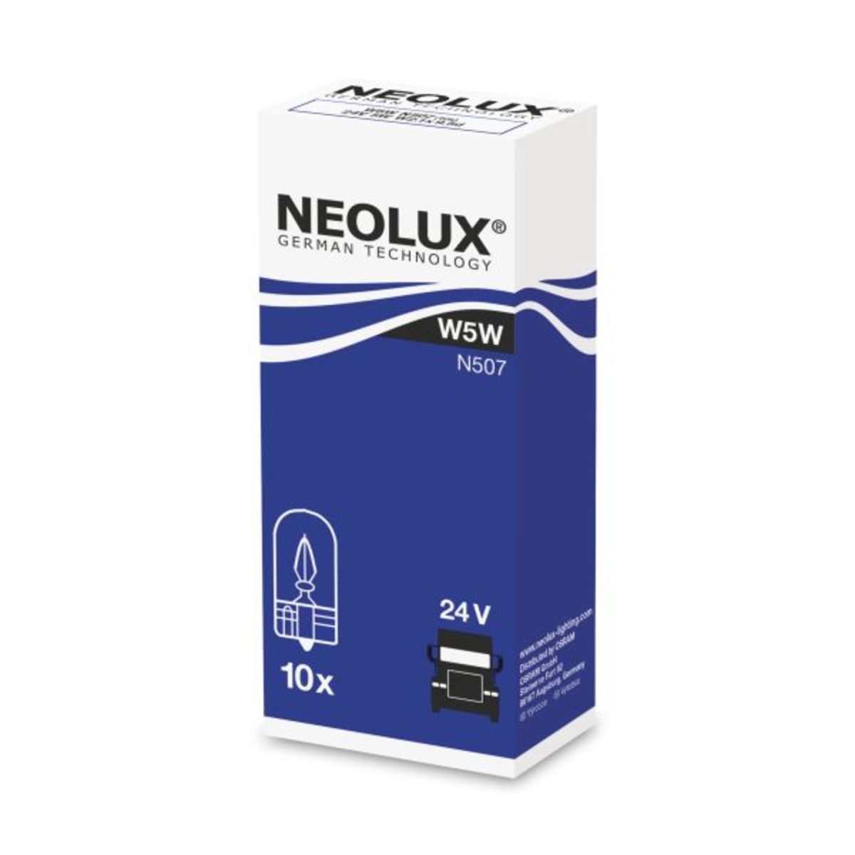 Ampoule secondaire NEOLUX W5W 24V, 5W