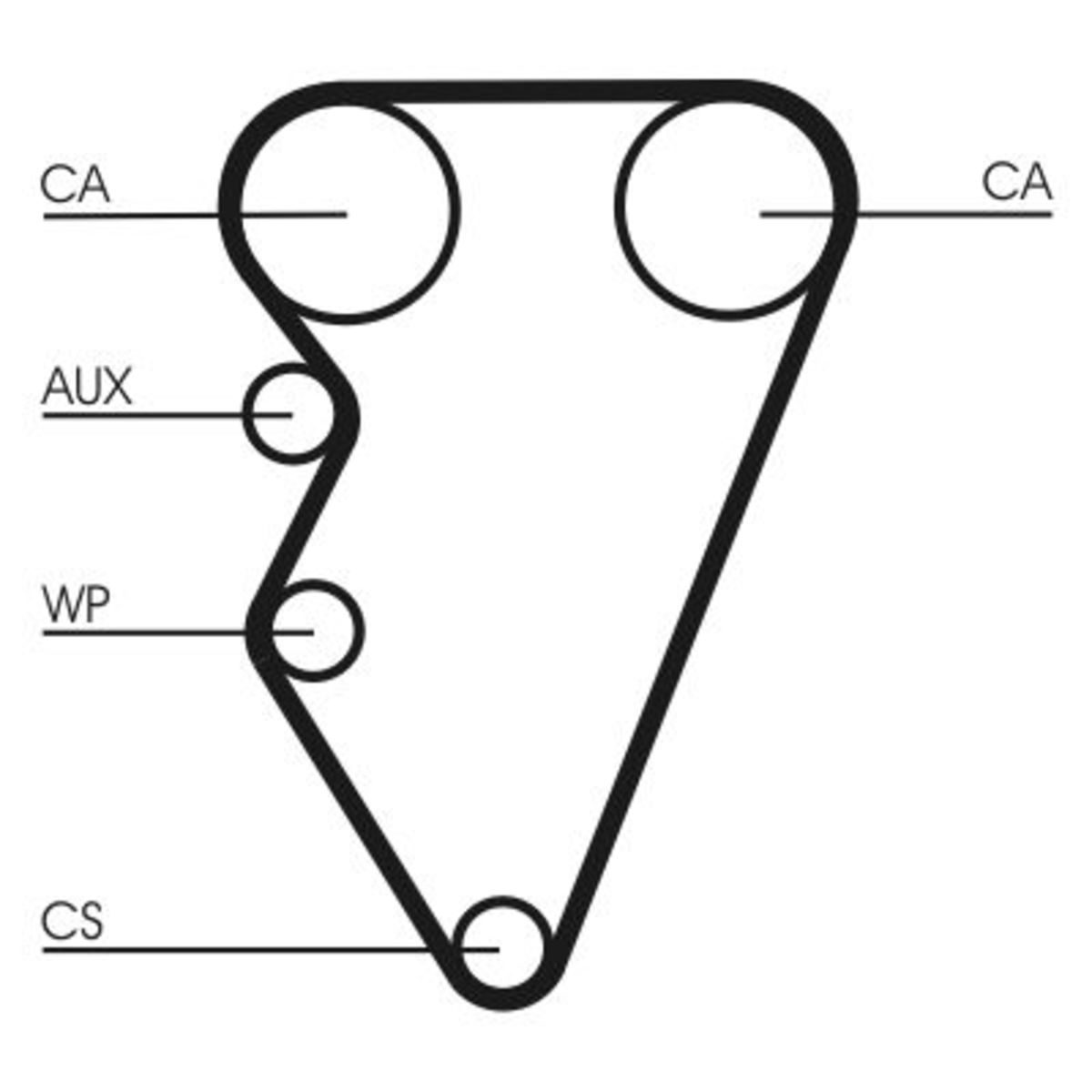 Image of Waterpomp+distributieriem set CONTINENTAL