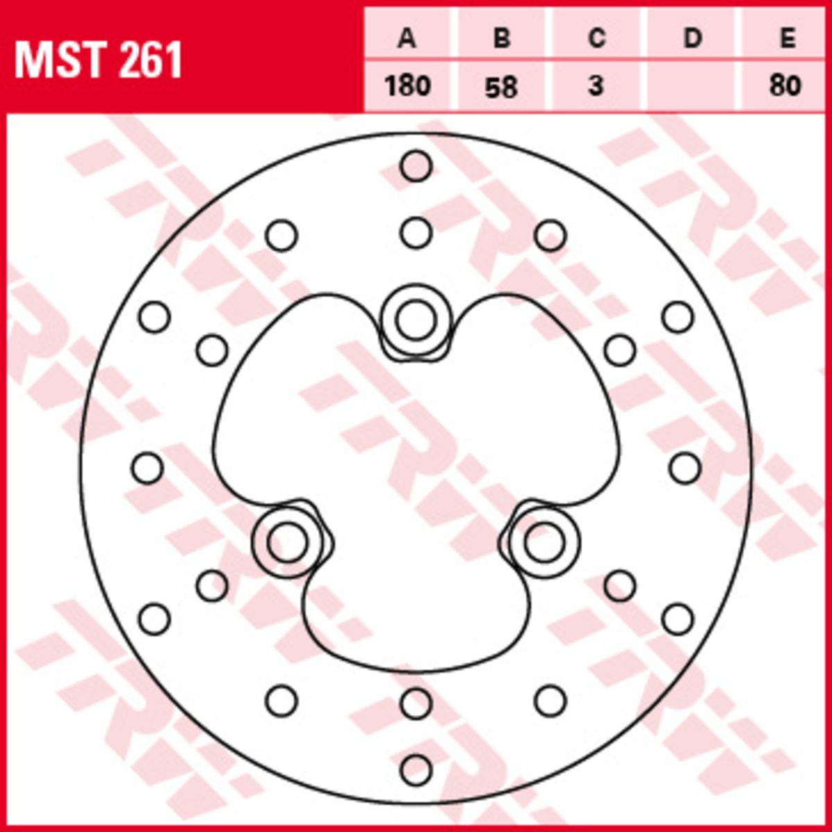 Disco freno TRW MST261, 1 Pezzo