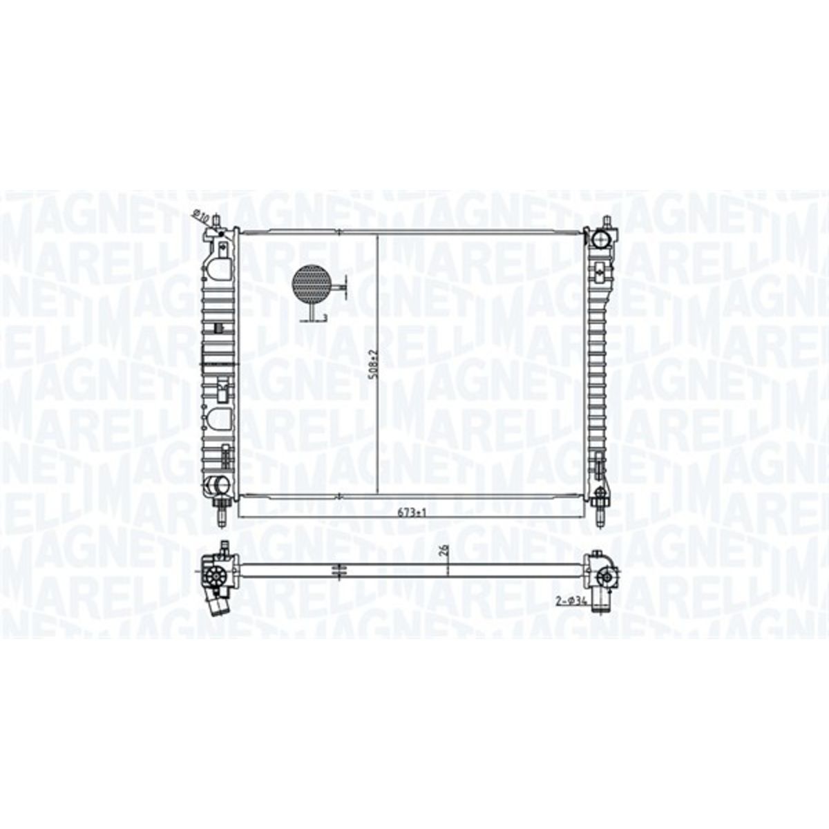 Magneti Marelli Radiatore 350213179800
