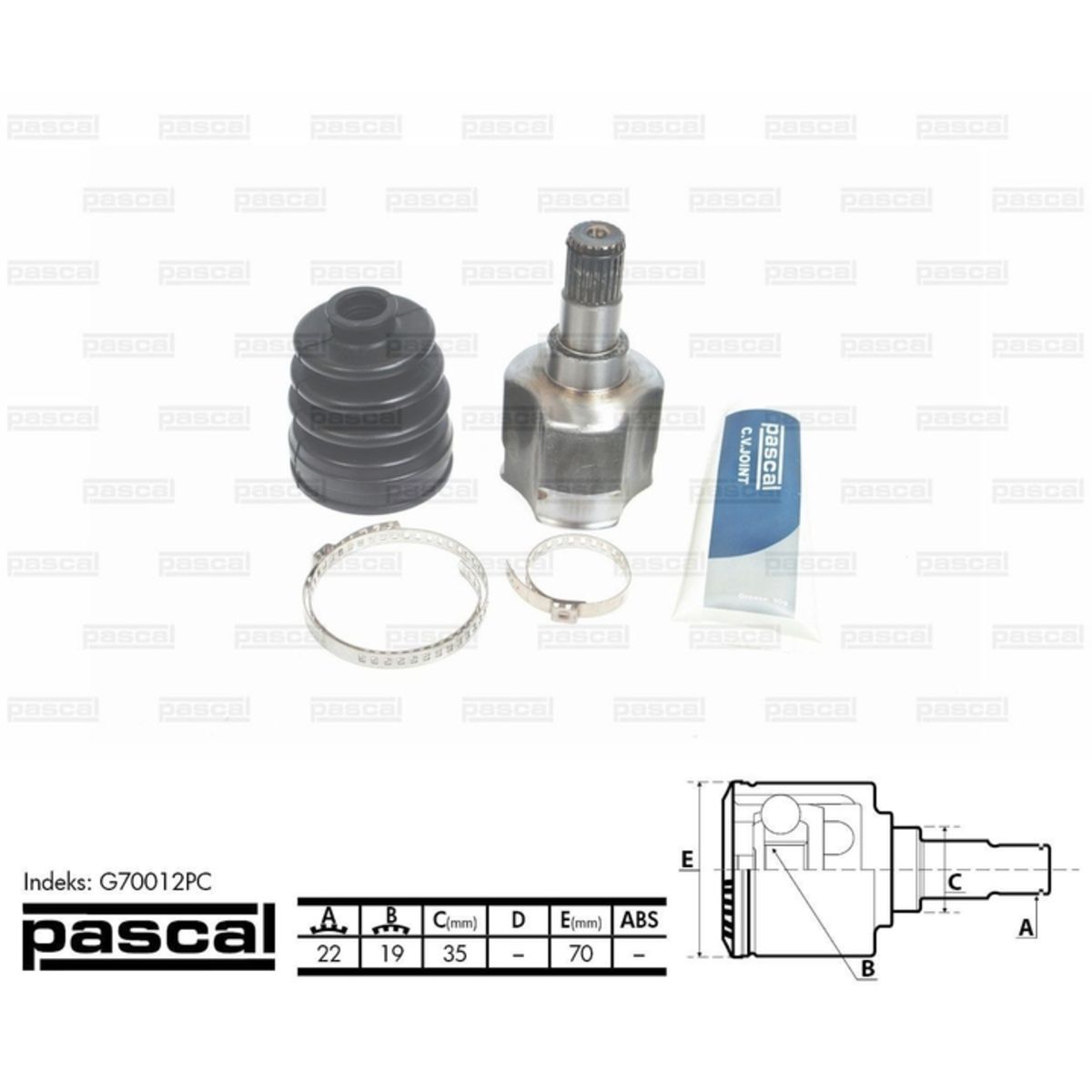 Image of Homokineet reparatie set, aandrijfas