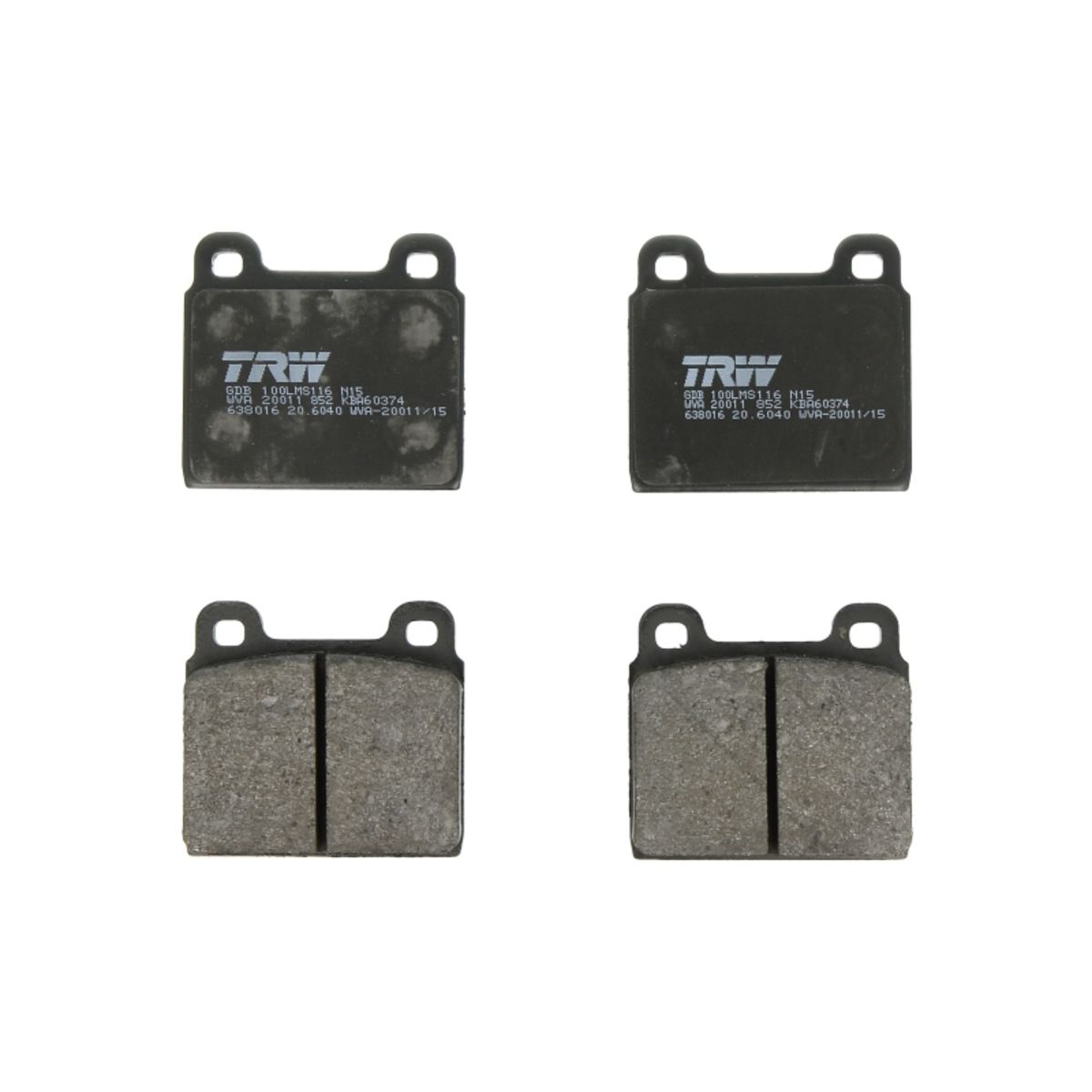 Trw Remblokset Gdb100, Voor