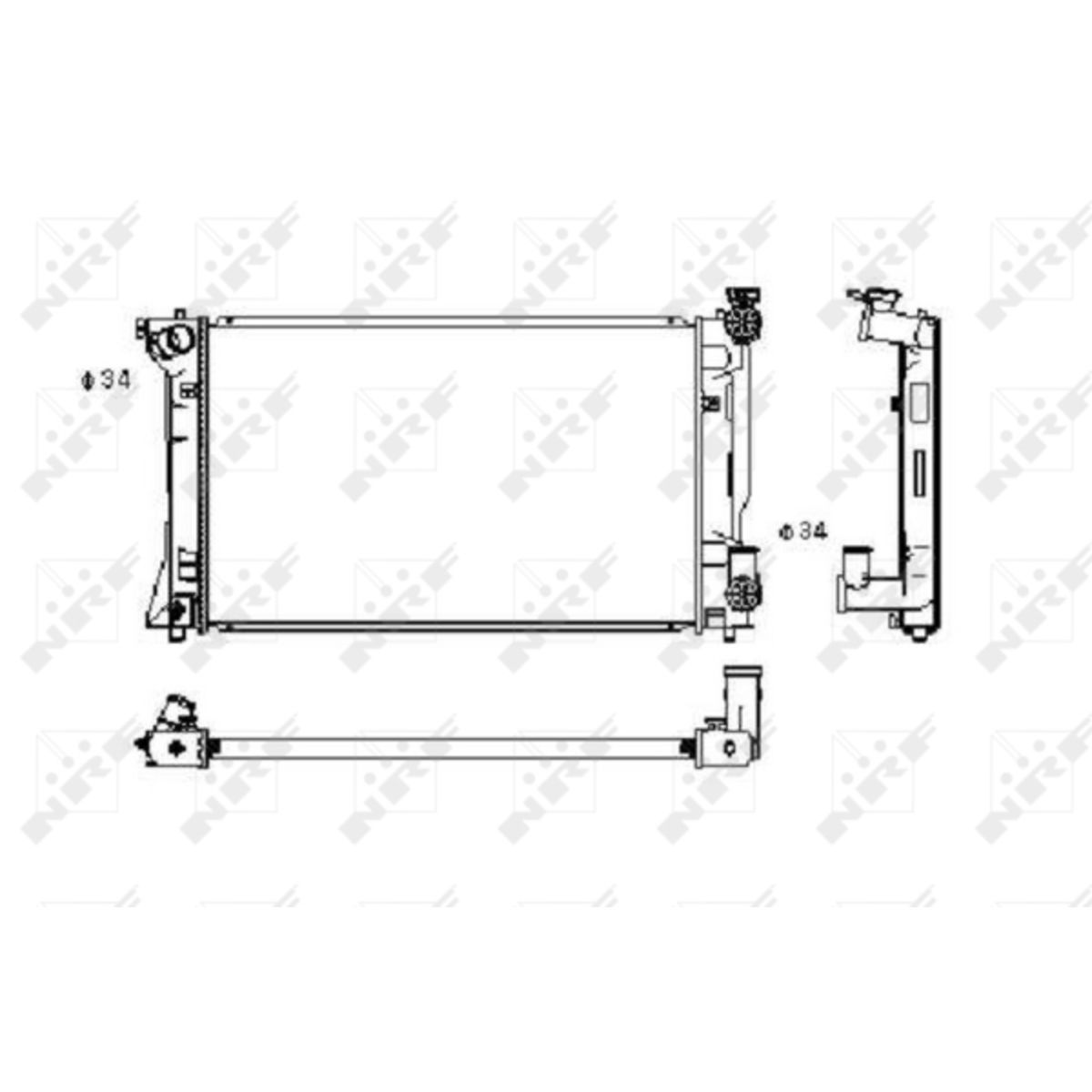 Nrf Radiator, Motorkoeling 53394