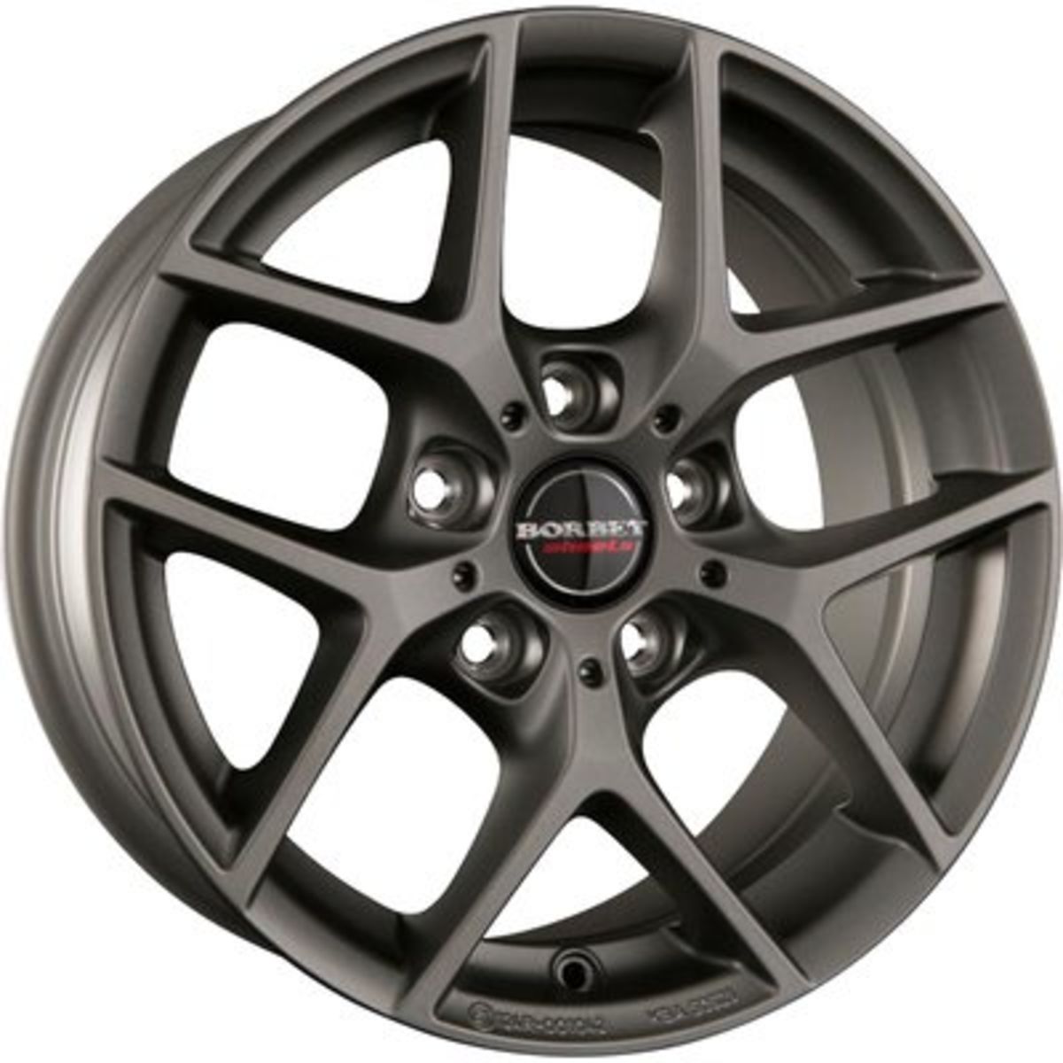 Image of Aluminium velg 17 inch  Y 5x112 7,5J ET37, Kleur Matt Titanium