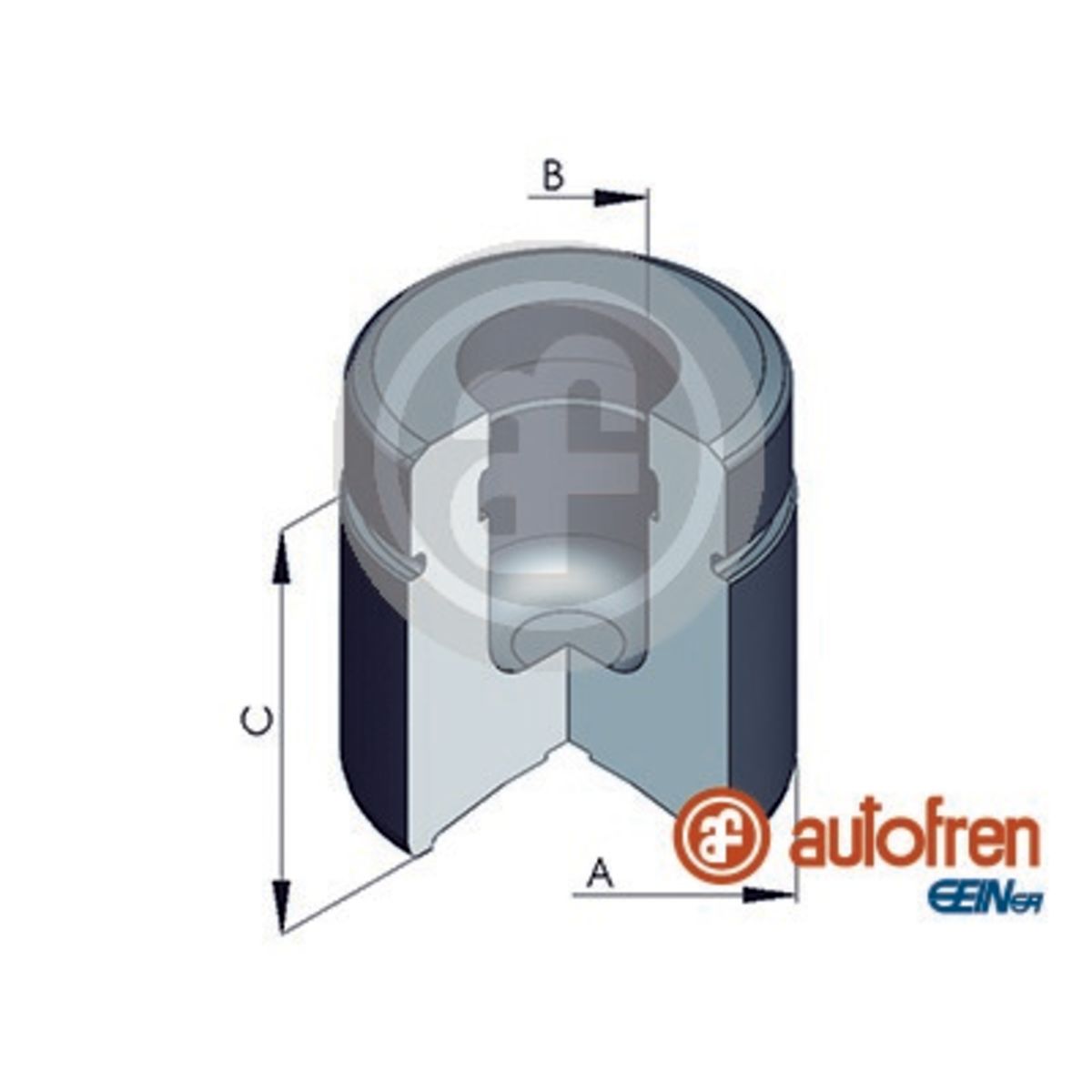 Image of Zuiger, remklauw  , voorkant, achter