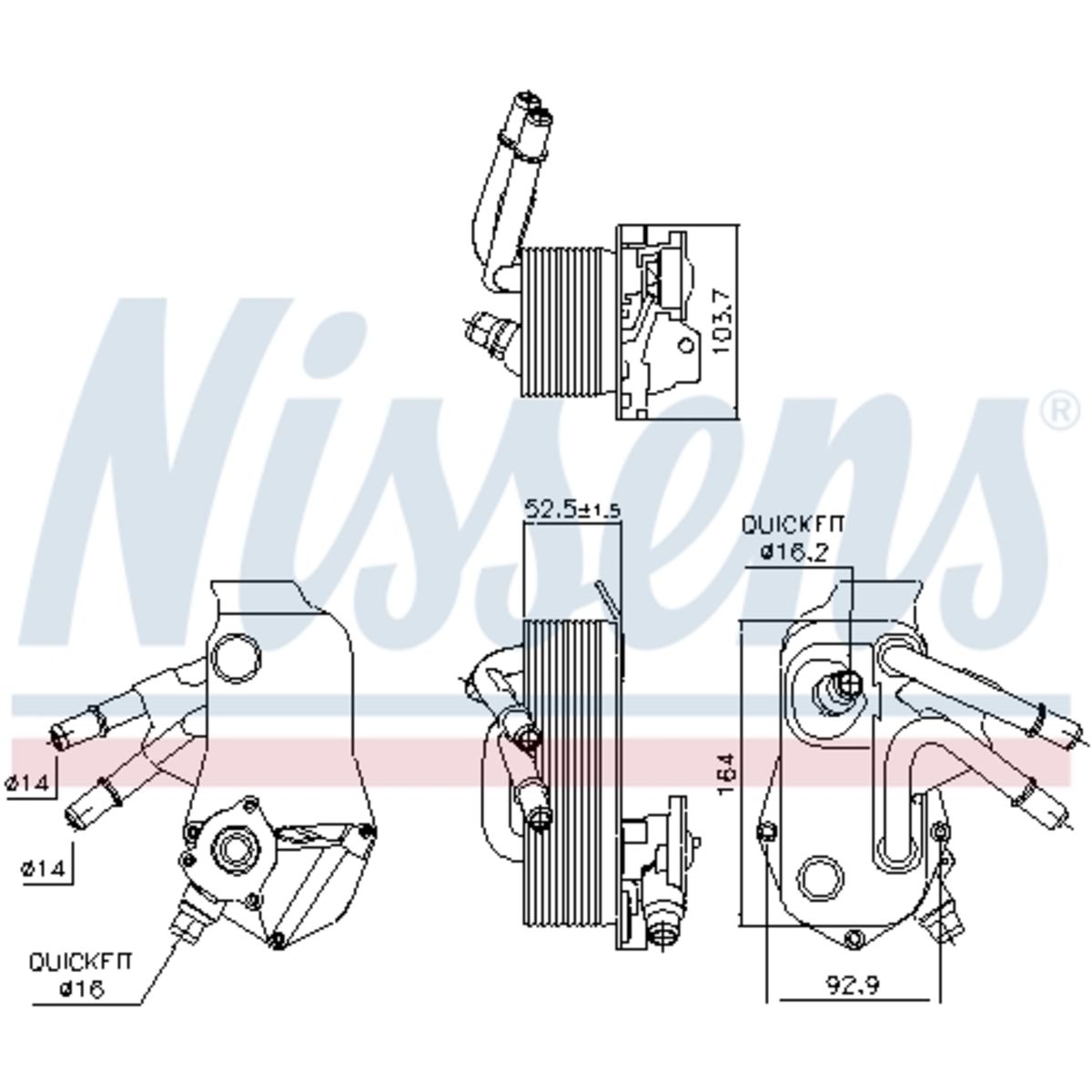 Image of Olie radiator, automatische versnellingsbak