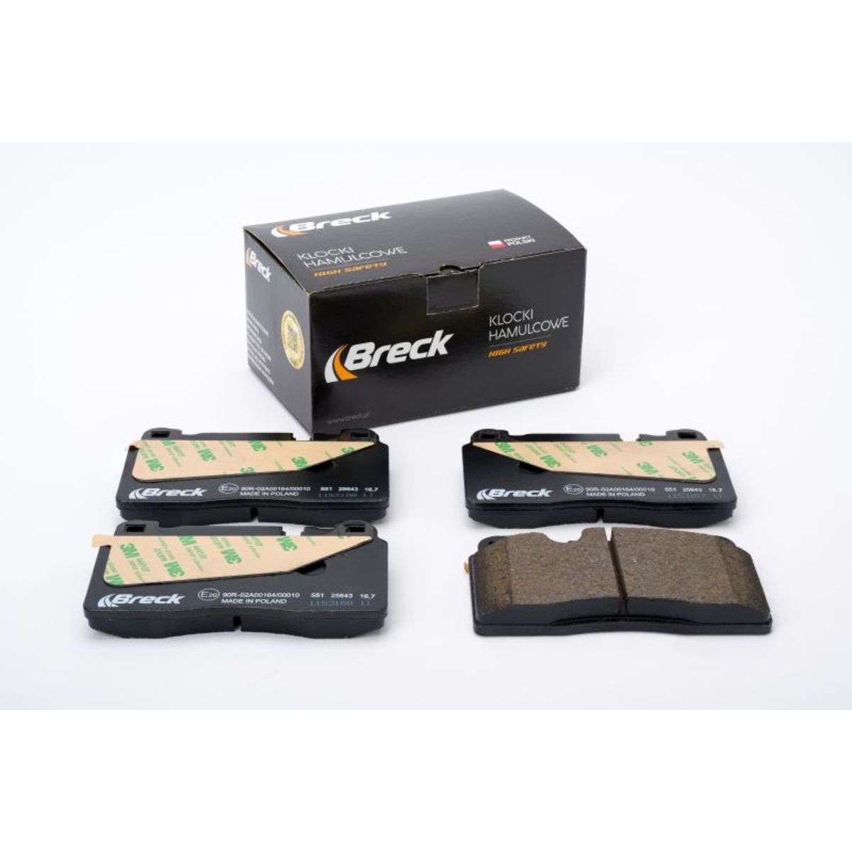 Set di pastiglie freno BRECK 25643 00 551 00, anteriore