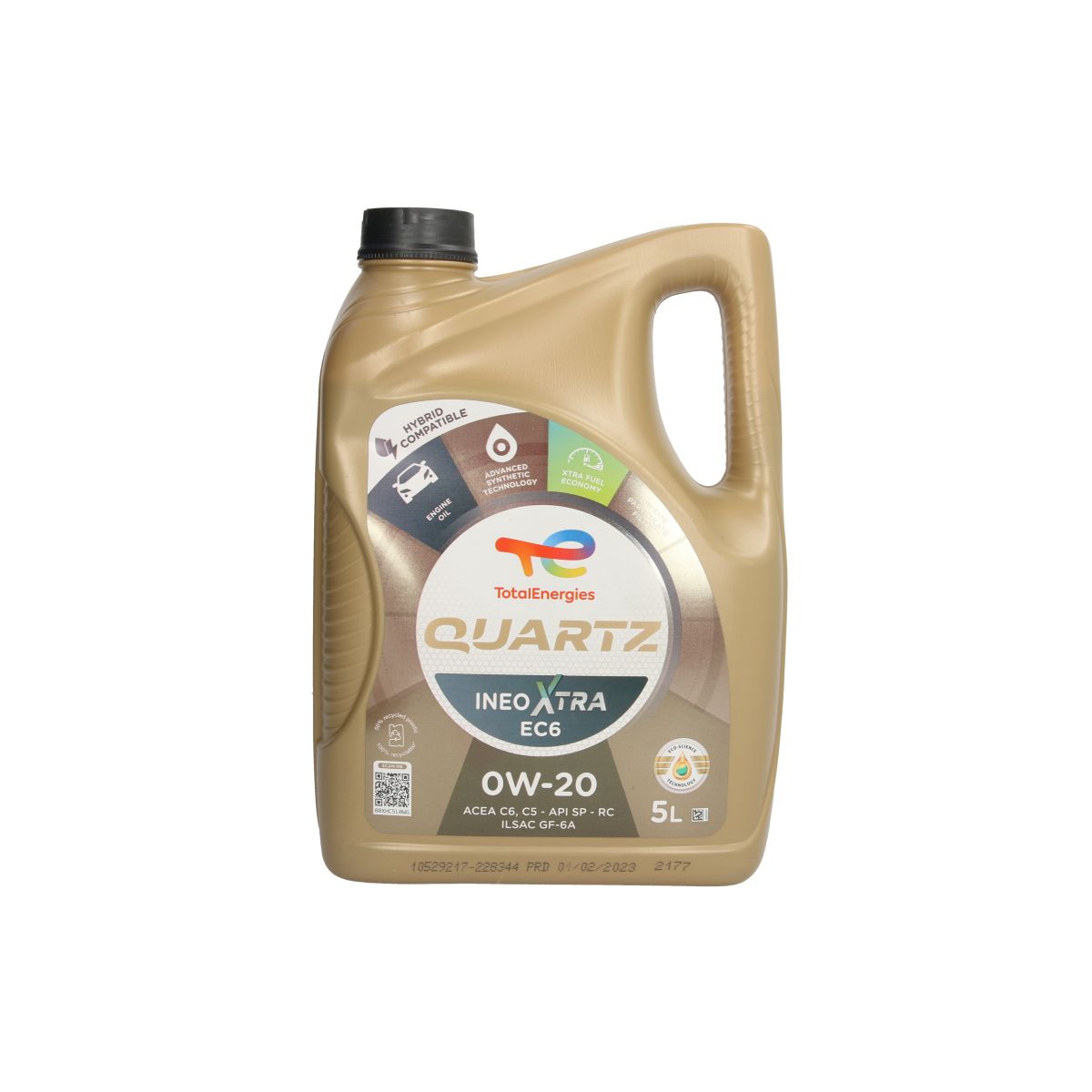 Huile moteur TotalEnergies 2228344 Quartz XTRA 0W20 5L