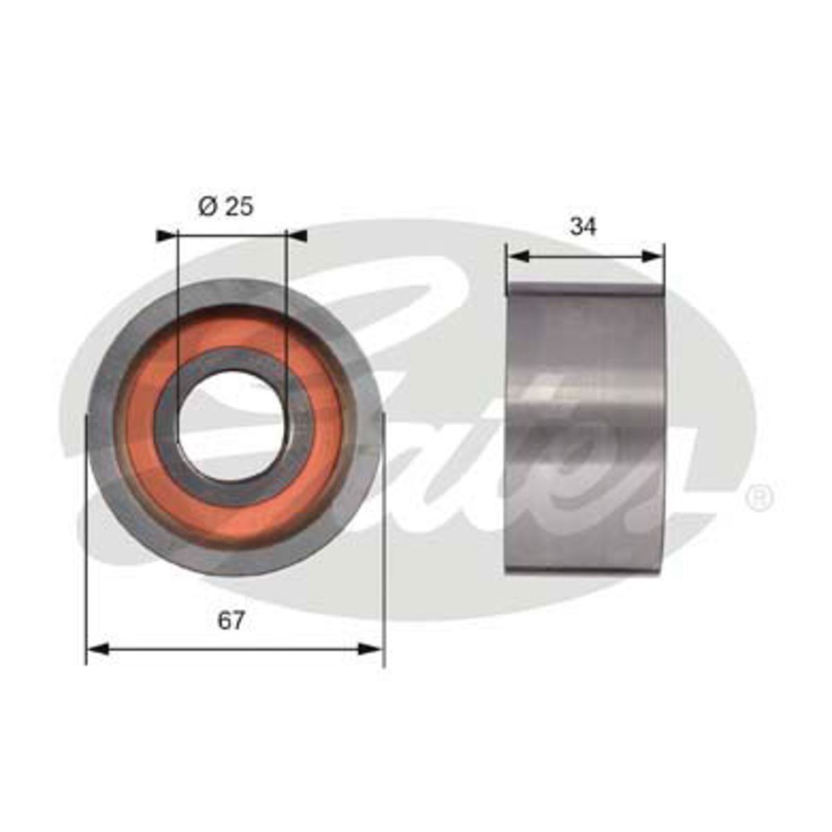 Image of Spanrol/geleiderpoelie, PowerGrip distributieriem