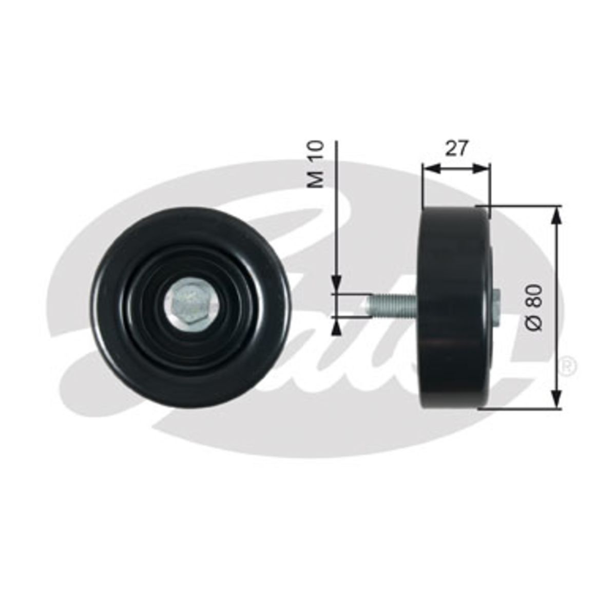 Image of Spanrol/geleiderpoelie, V-riem DriveAlign®