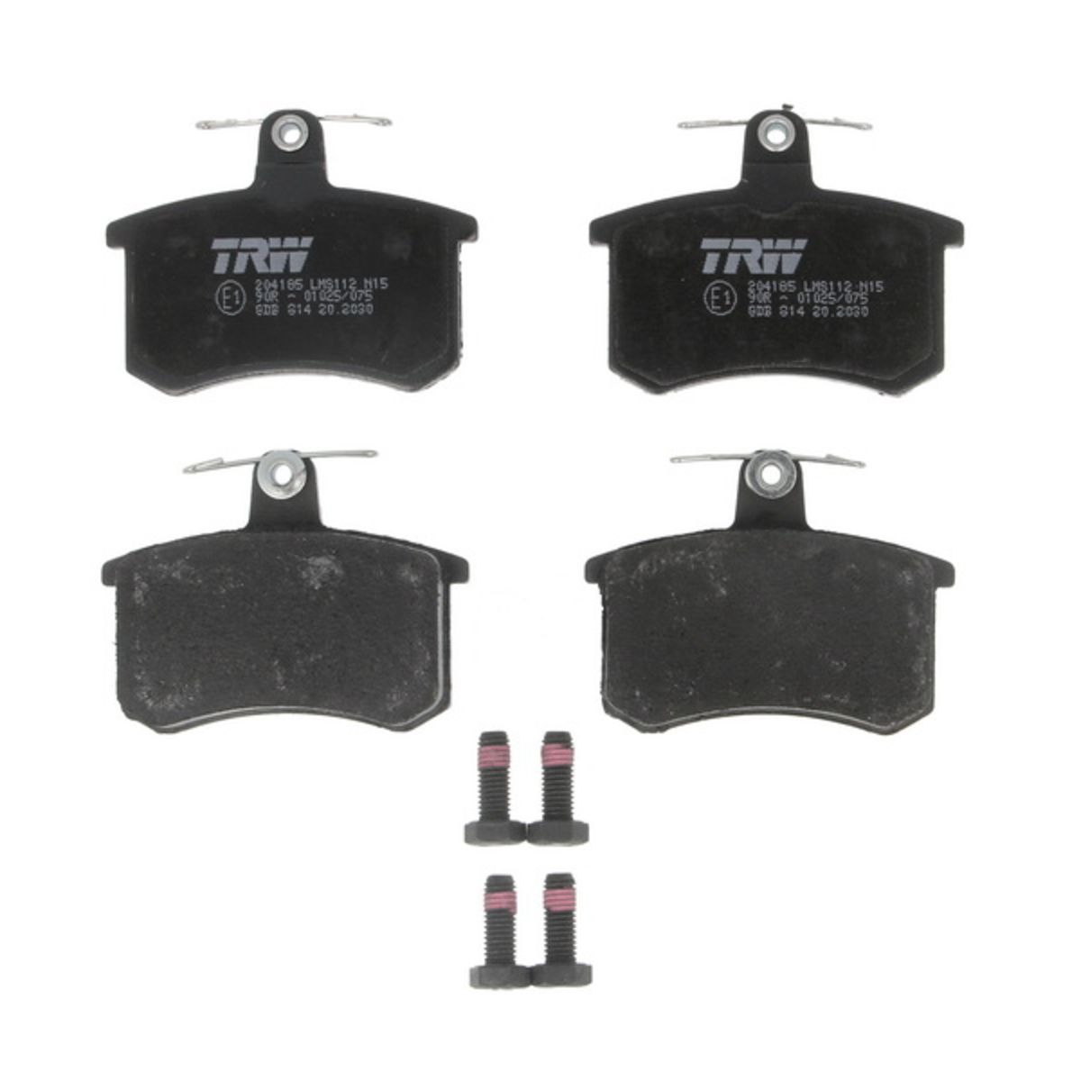 Bremsbelagsatz TRW GDB814, Hinten