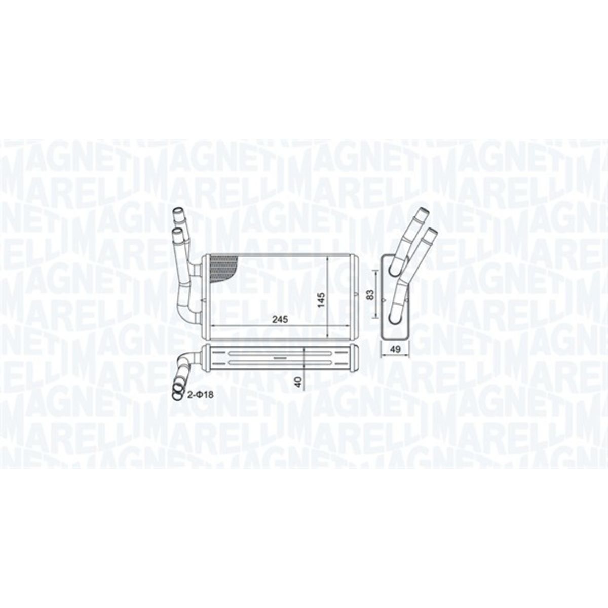 Magneti Marelli Intercambiador De Calor 350218450000