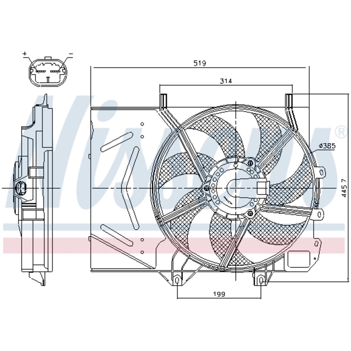 Koelventilatorwiel, motorkoeling