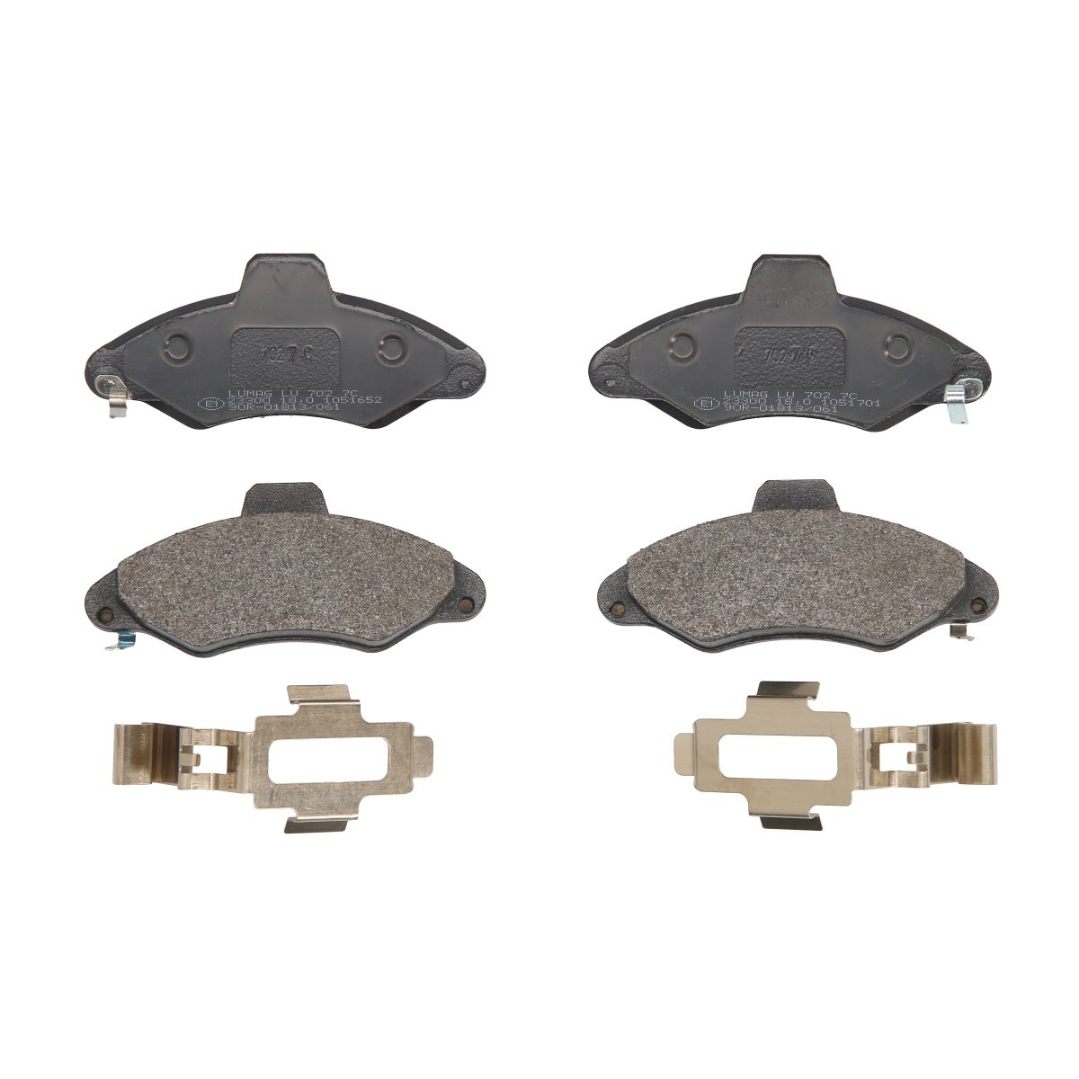 Bremsbelagsatz, Scheibenbremse BRECK 23300 00 702 10