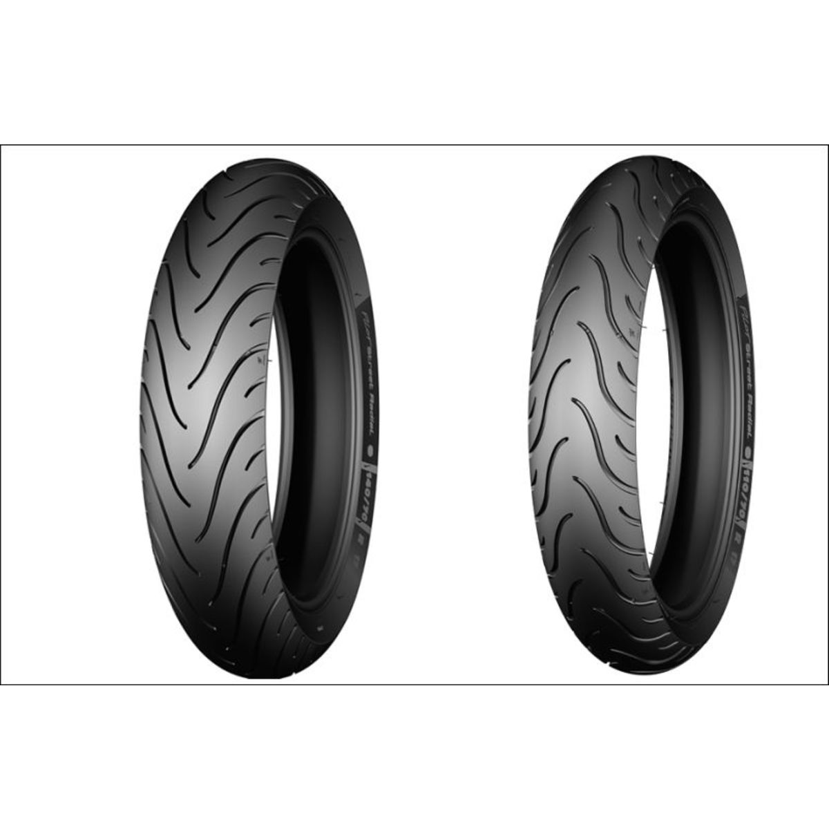 Image of PILOT STREET (Wzmocniona) 80/80-14 TL 43P Productiedatum 2021, motorband voor/achter