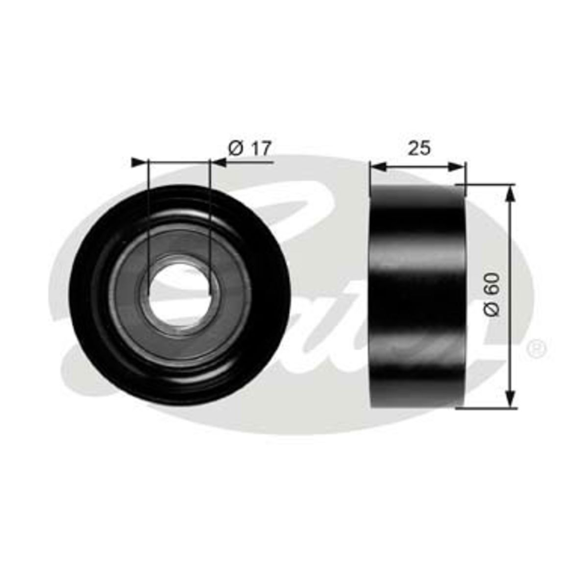 Image of Rondsel/geleiderpoelie, V-riem