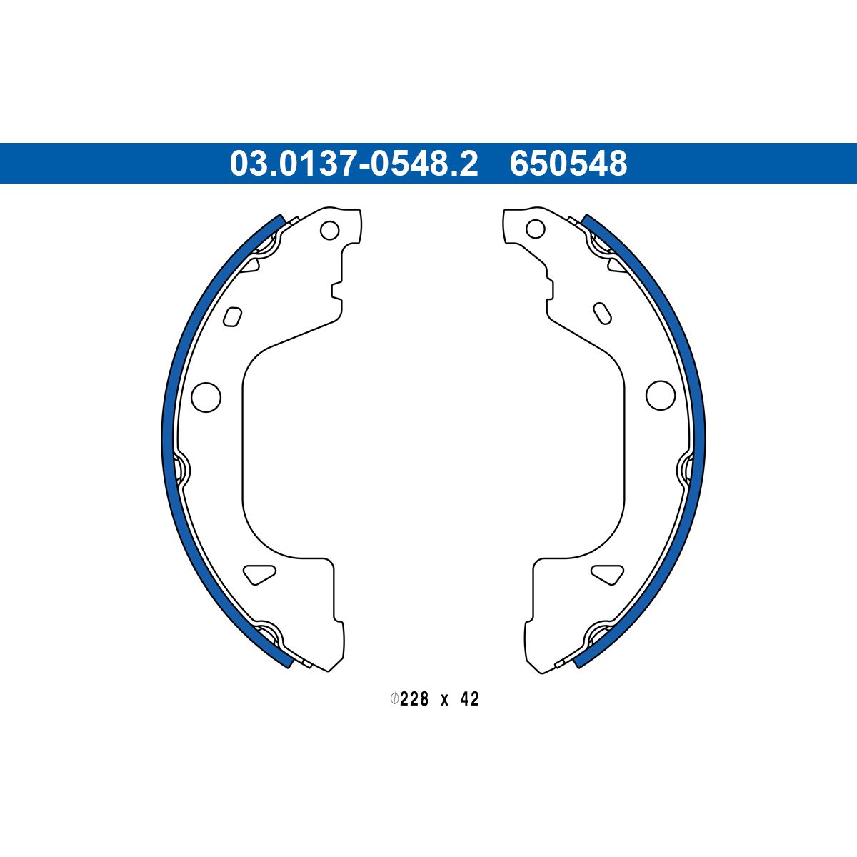 Bremsbacke ATE 03.0137-0548.2