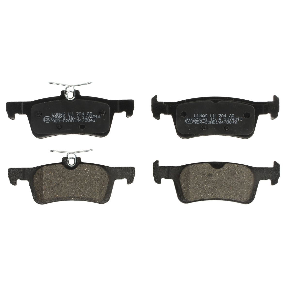 Bremsbelagsatz, Scheibenbremse BRECK 25841 00 704 00